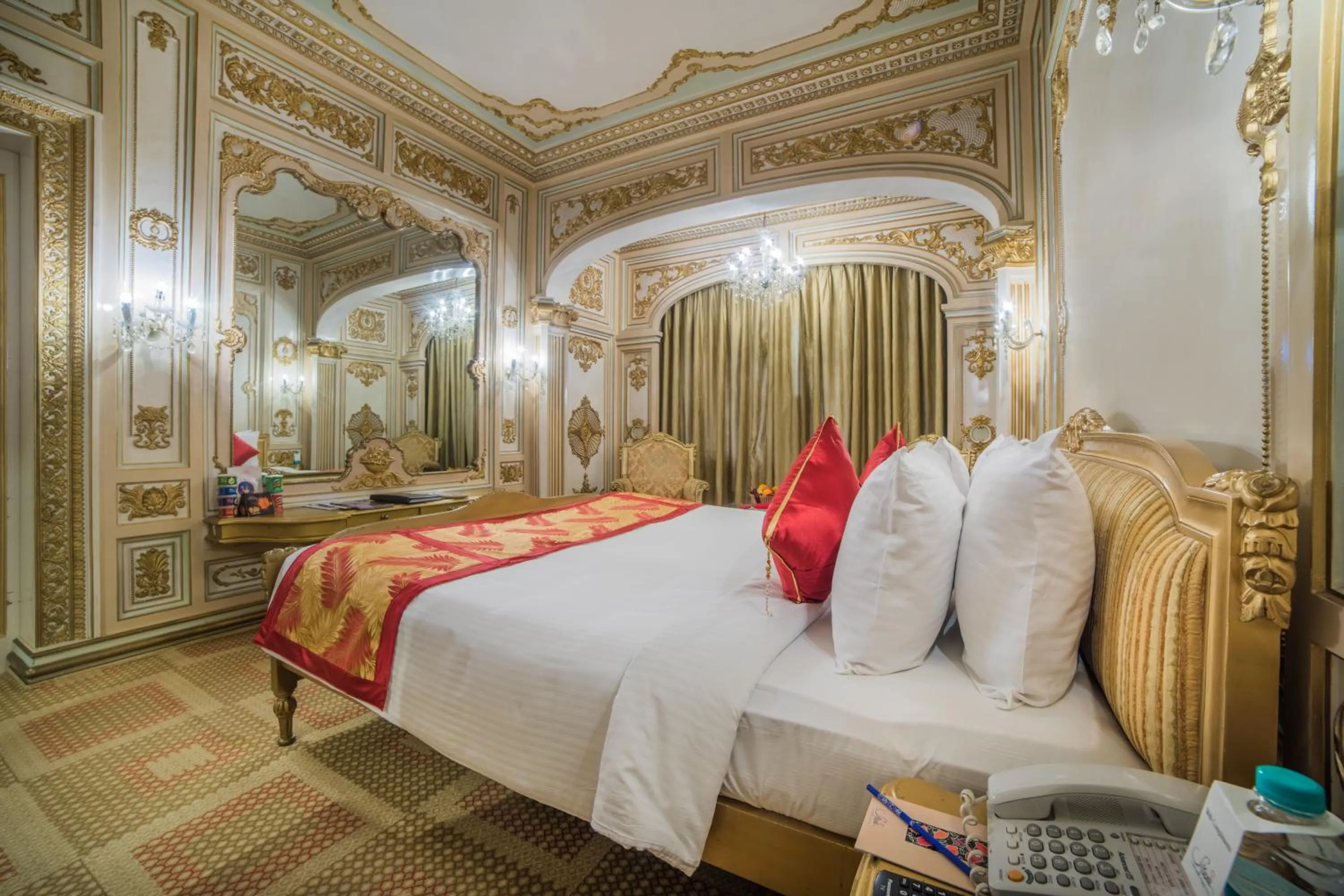 Bed in Ramoji Film City- Sitara Luxury Hotel