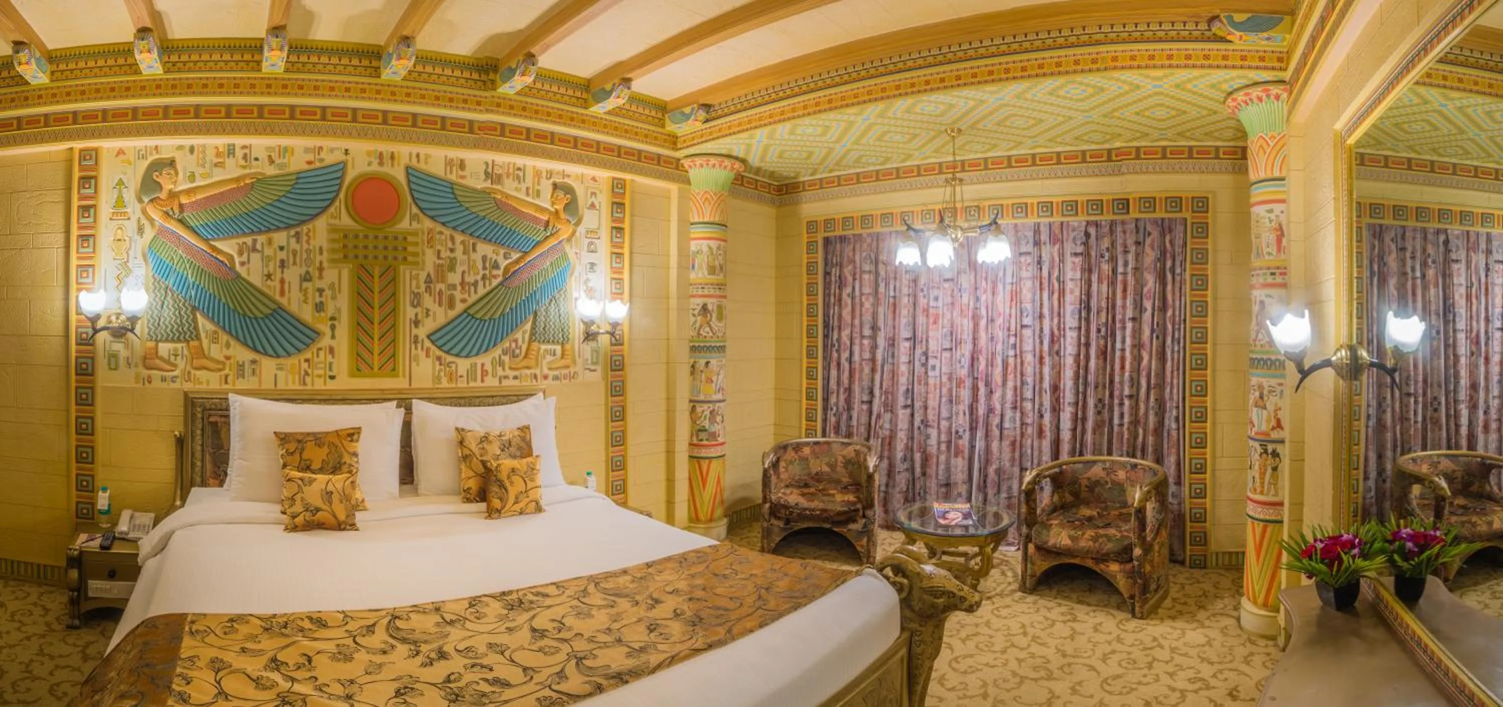 Bed in Ramoji Film City- Sitara Luxury Hotel
