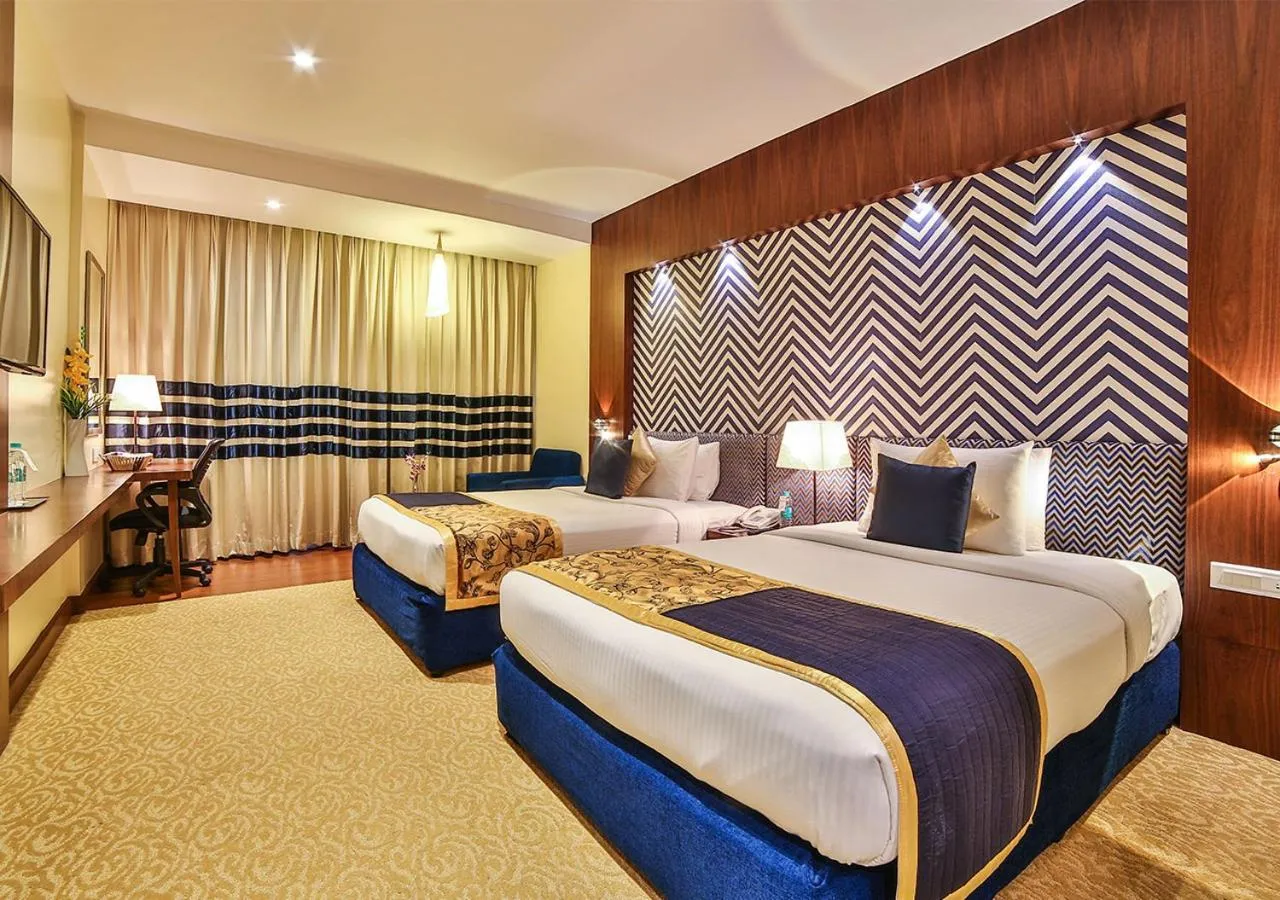 Bed in Ramoji Film City- Sitara Luxury Hotel