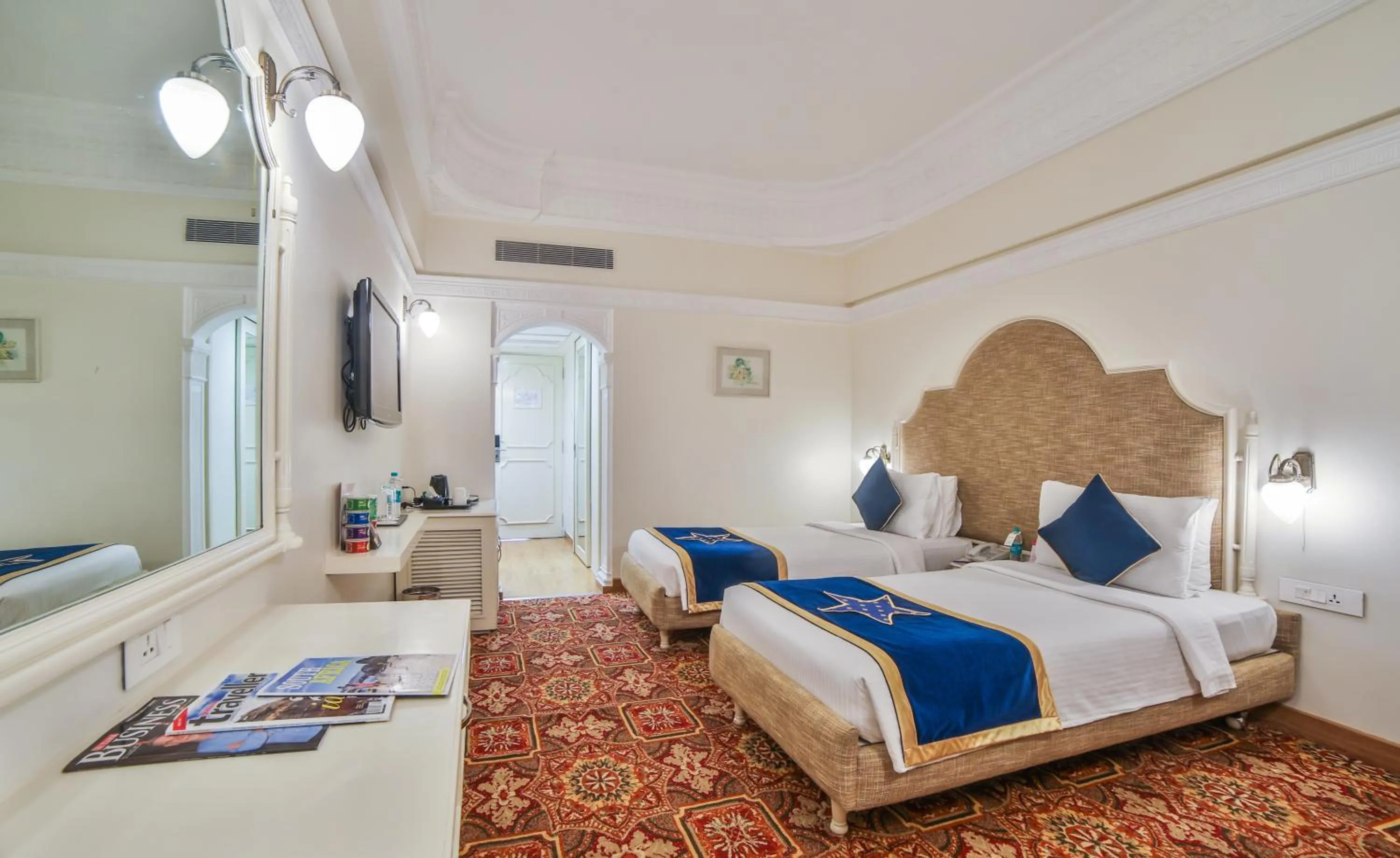 Bed in Ramoji Film City- Sitara Luxury Hotel