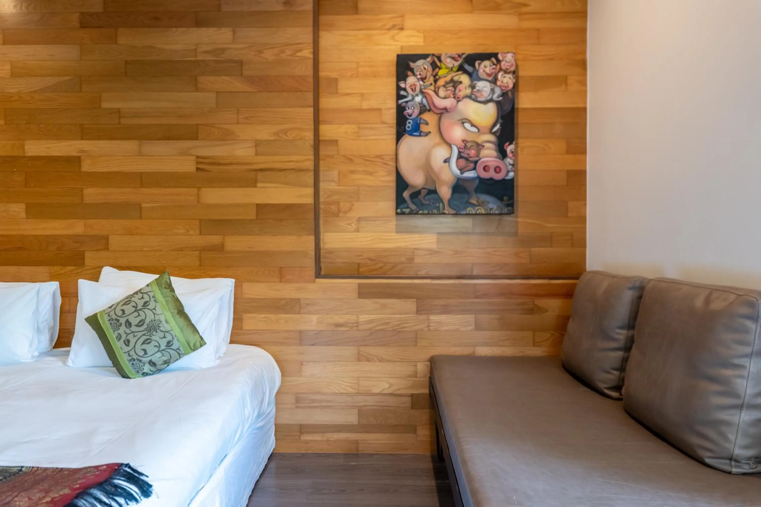 Bed in IP Plus Pool Villa Pattaya