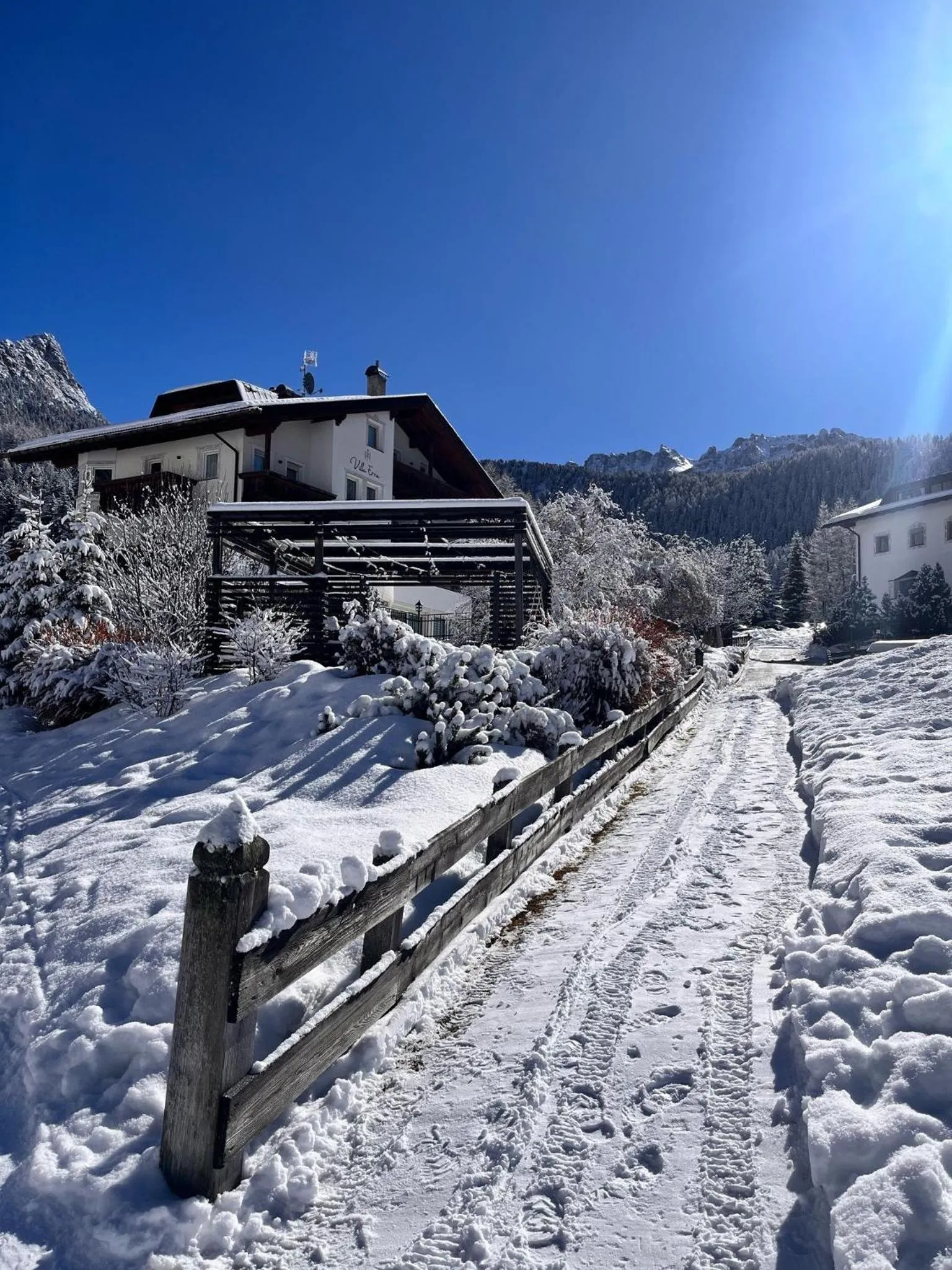 Skiing in Garnì Villa Erna