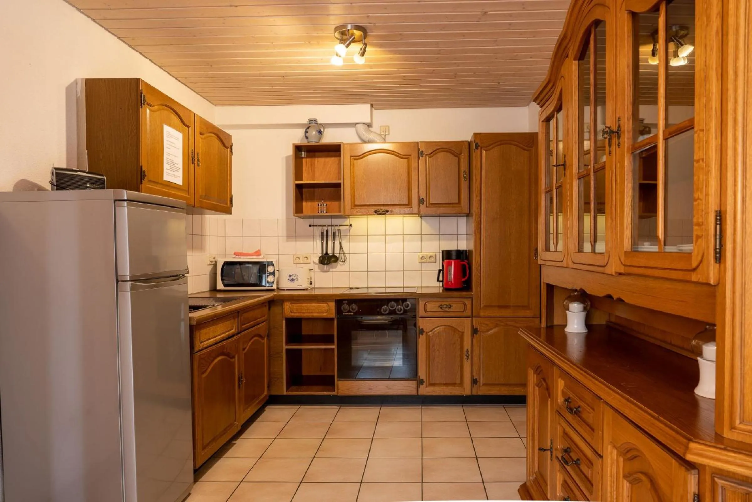 Kitchen or kitchenette in Gästehaus Kaltenbach