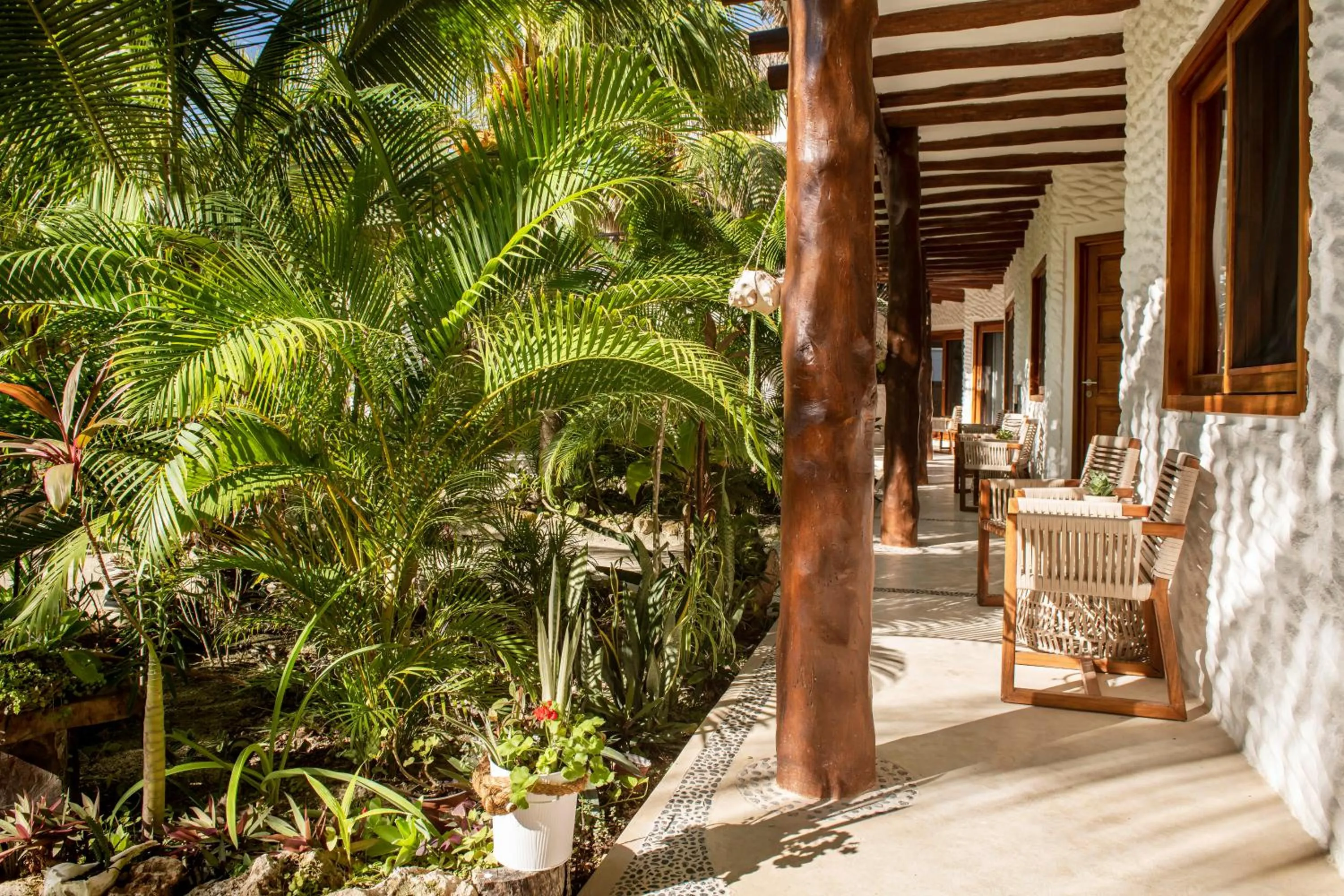 Garden view in El Corazón Boutique Hotel - Adults Only with Beach Club pass included