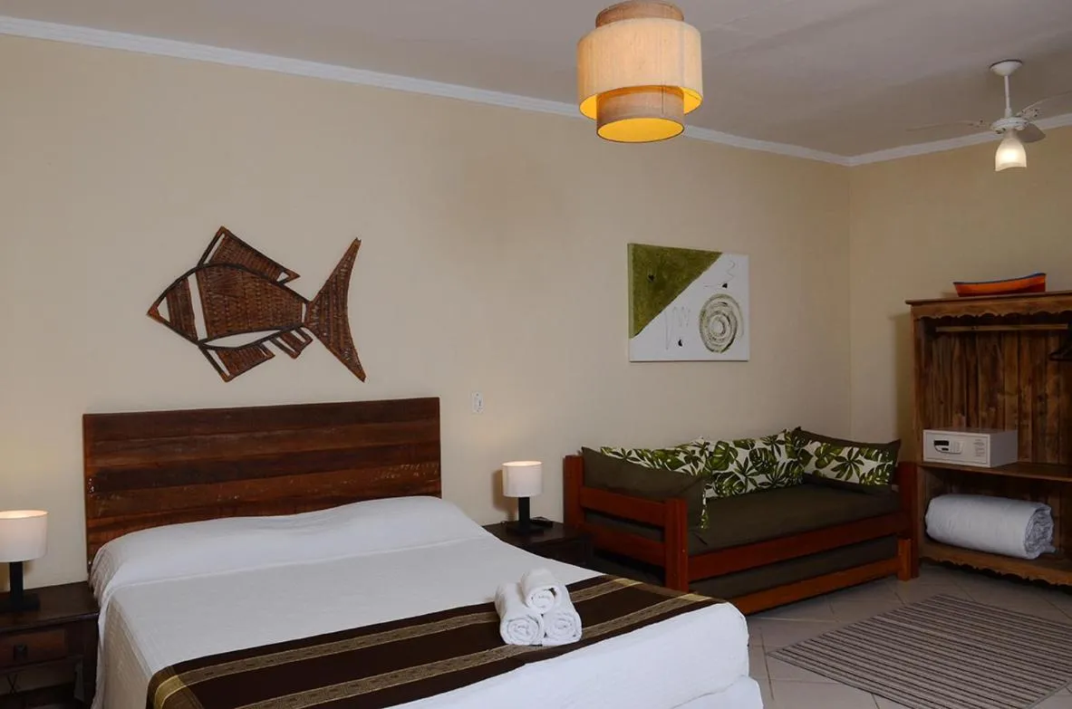 Bed in Pousada Bico Verde