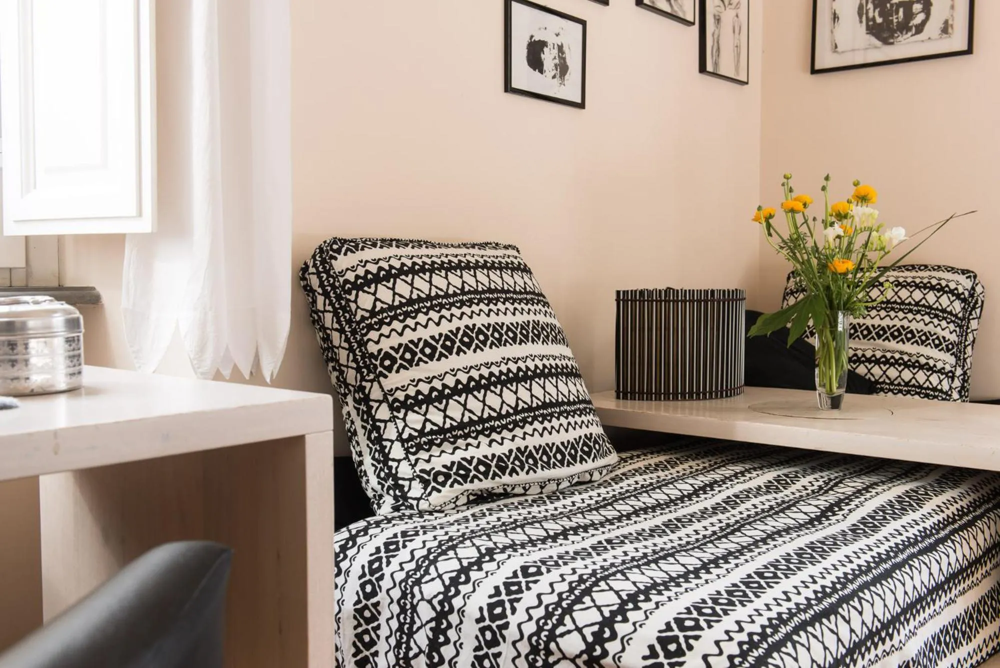 Seating area in Palm Gallery Hotel