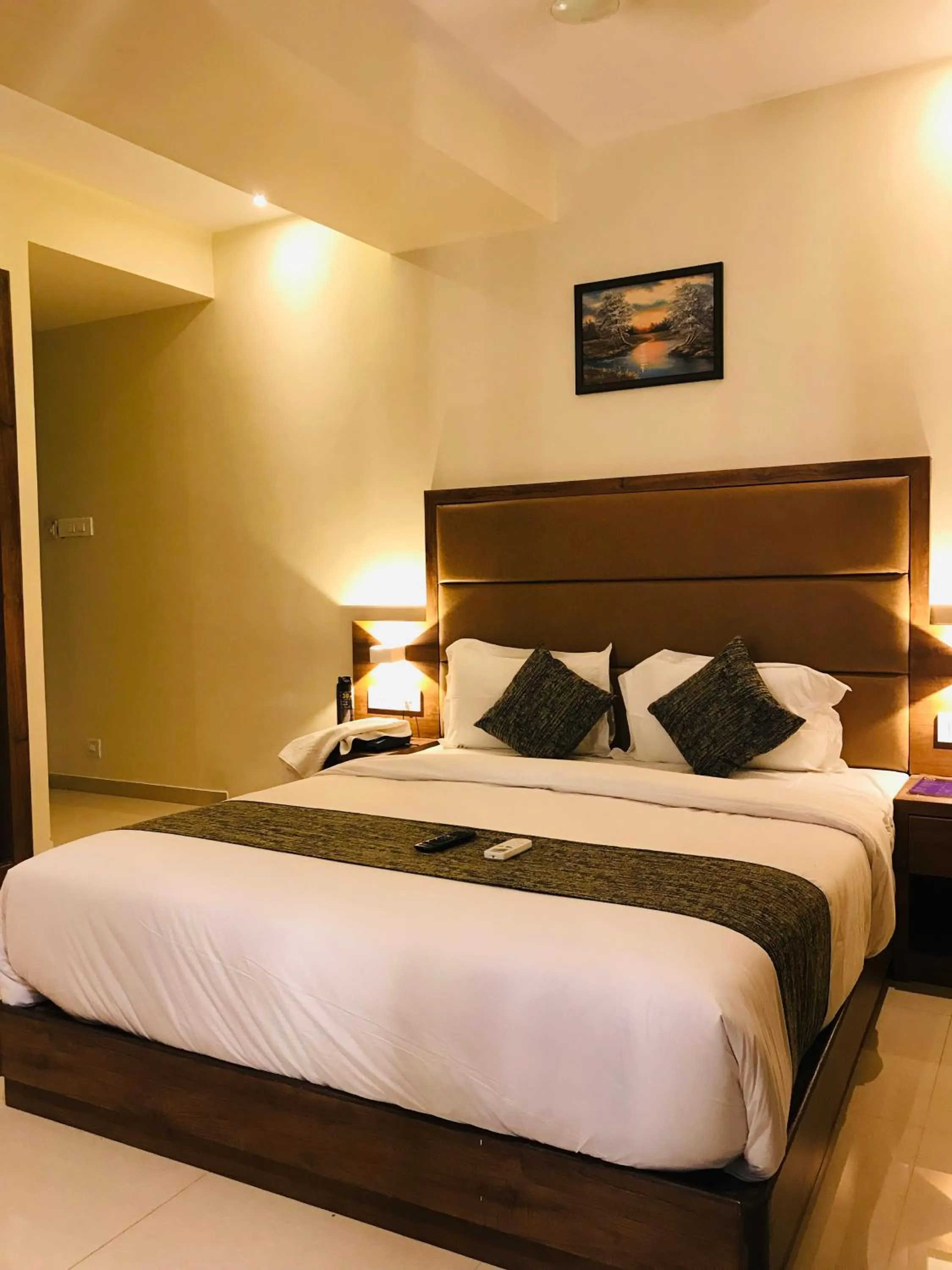 Bed in Hotel West Blue