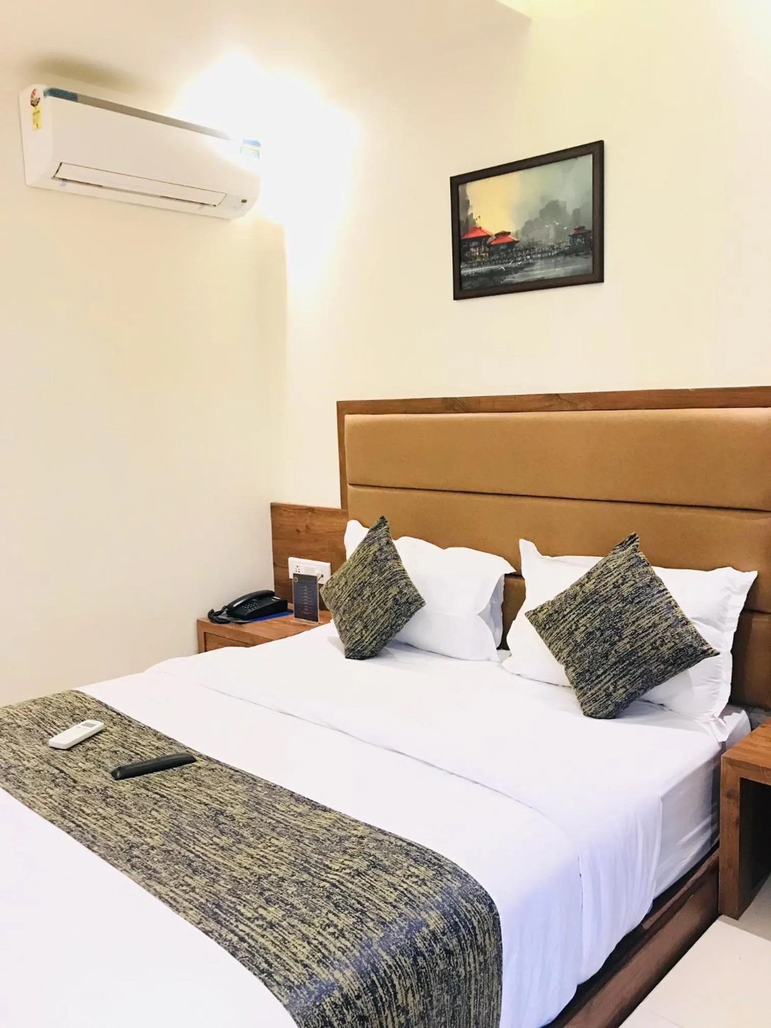 Bed in Hotel West Blue