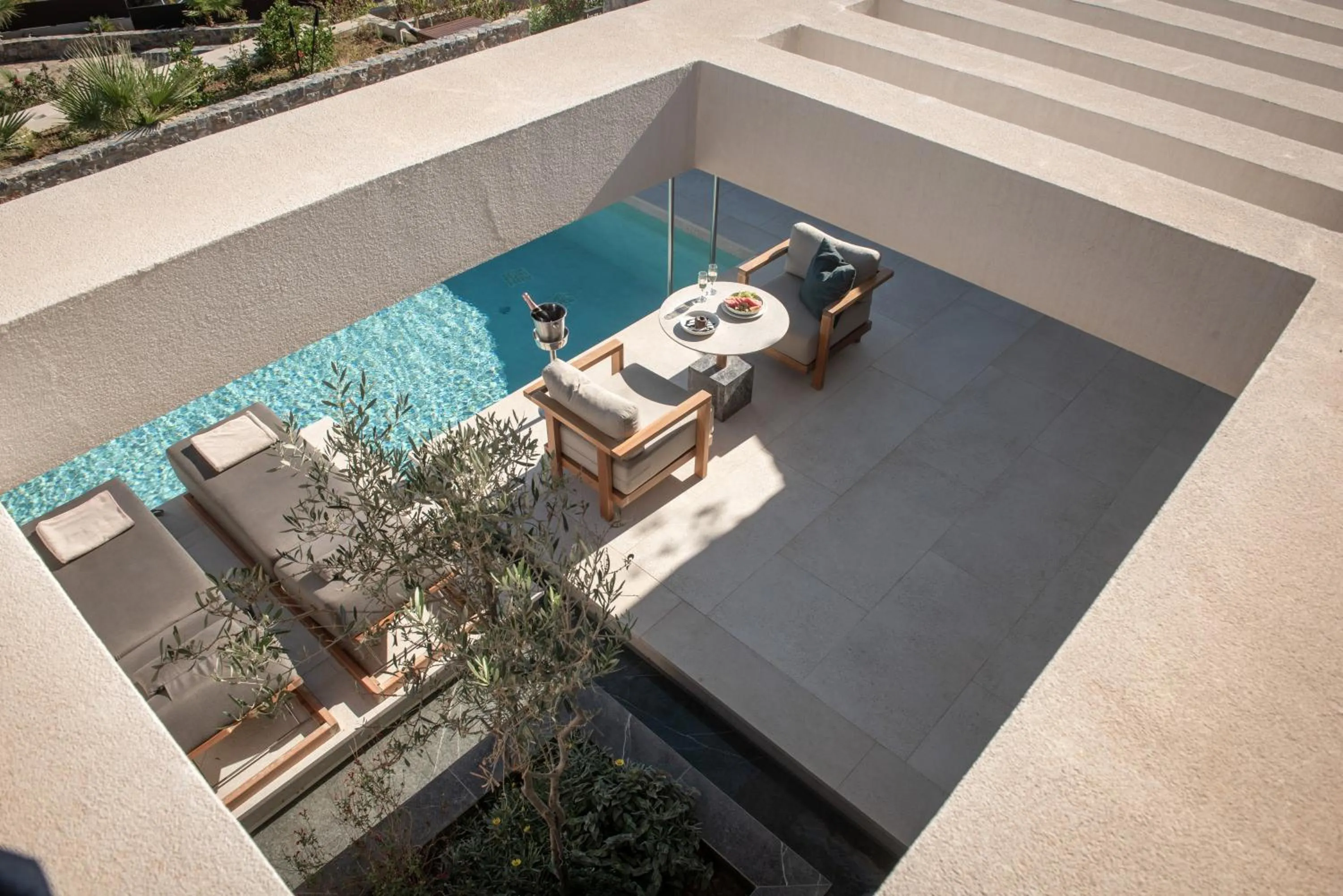 Patio in Happy Cretan Suites