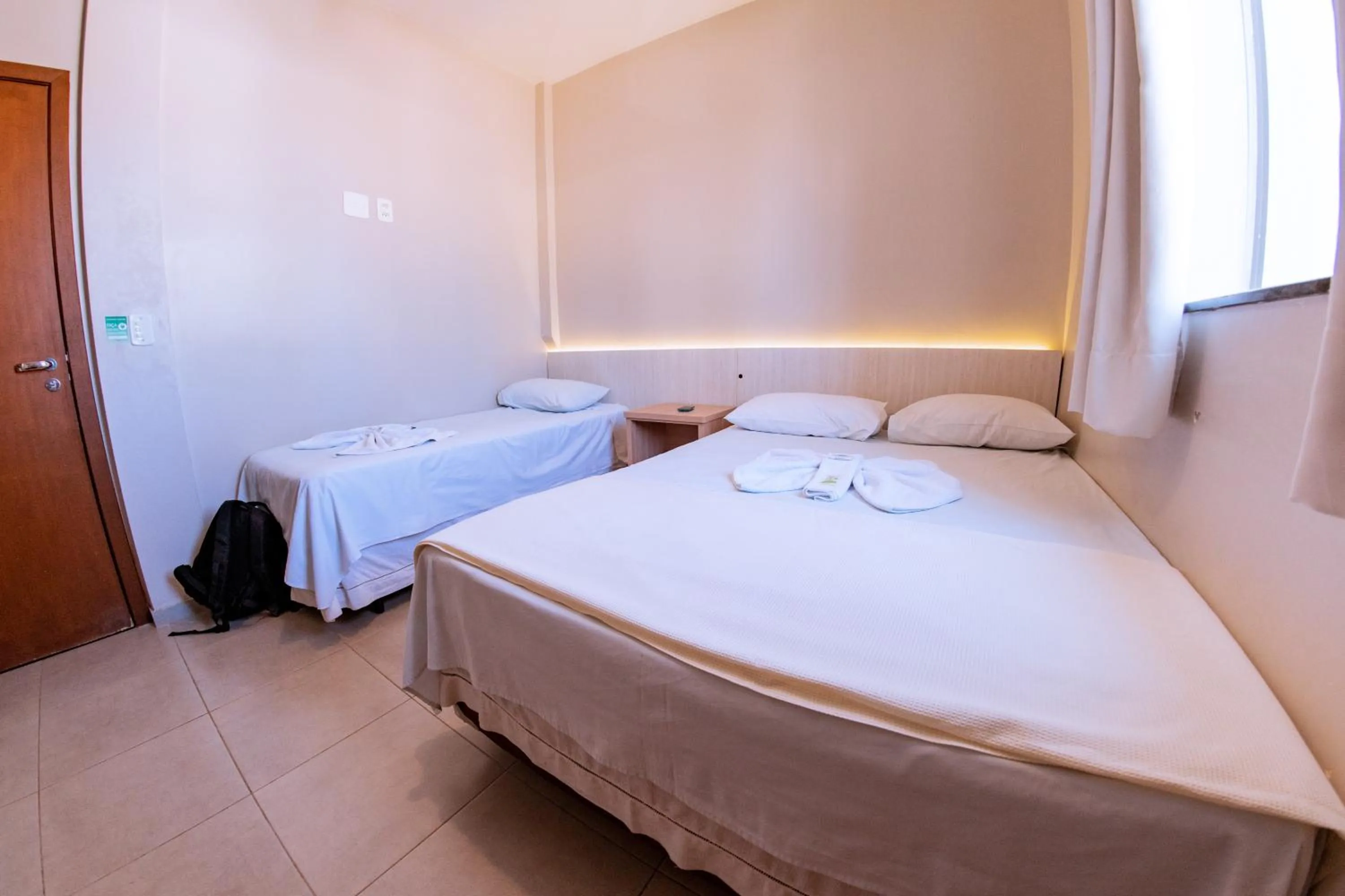 Bed in Hotel Ipiranga Maringa