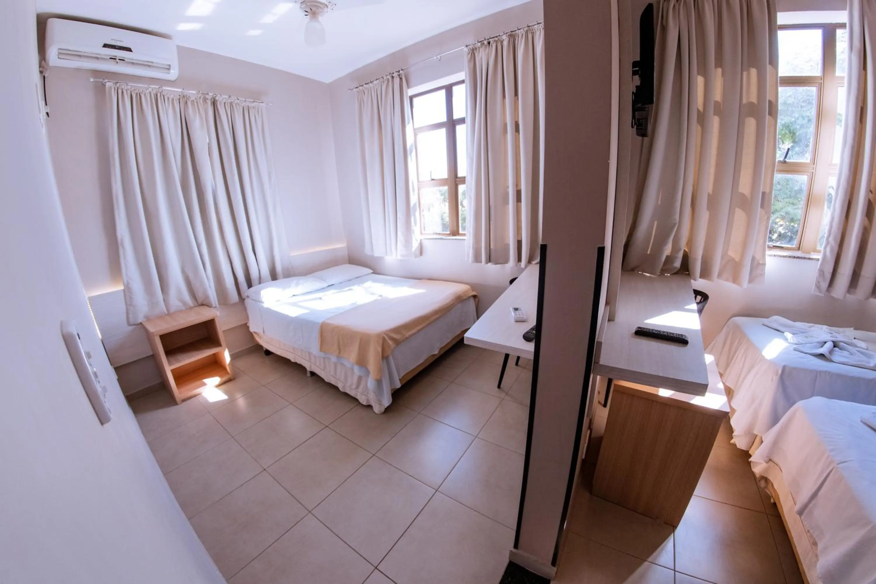 Bed in Hotel Ipiranga Maringa