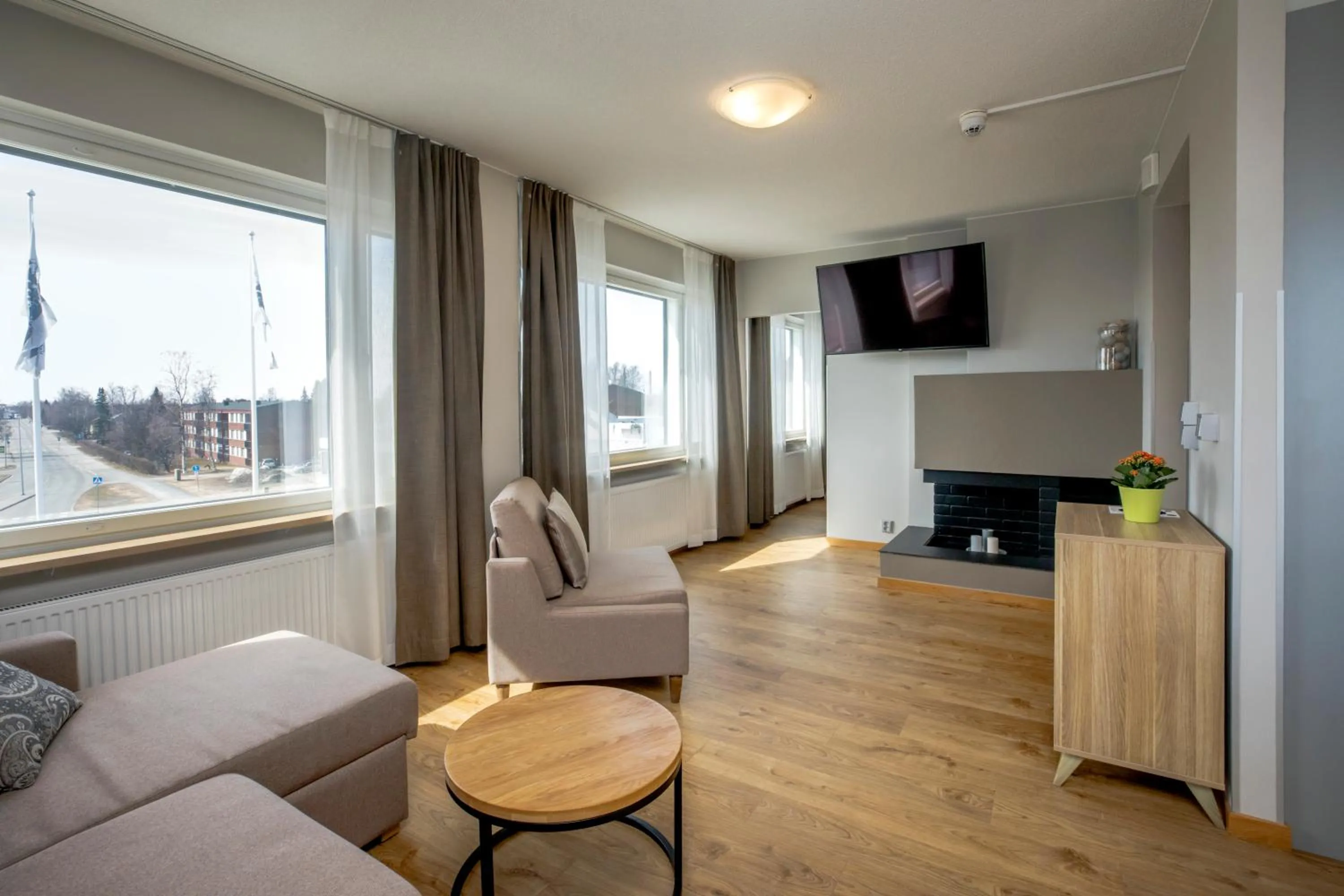 Living room in Hotelli Toivola