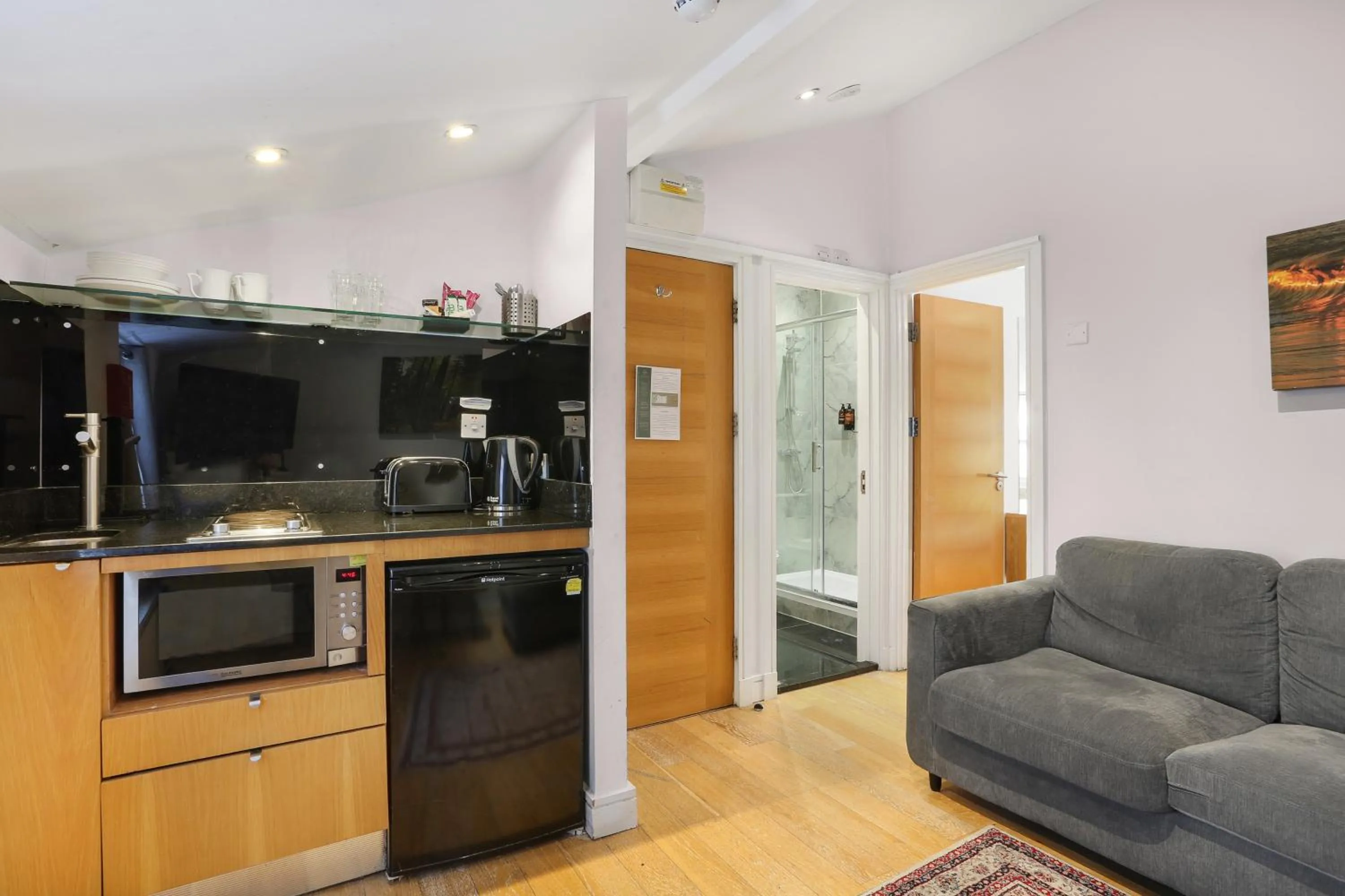 Kitchen or kitchenette in BeiRoom Hyde Park Apartments