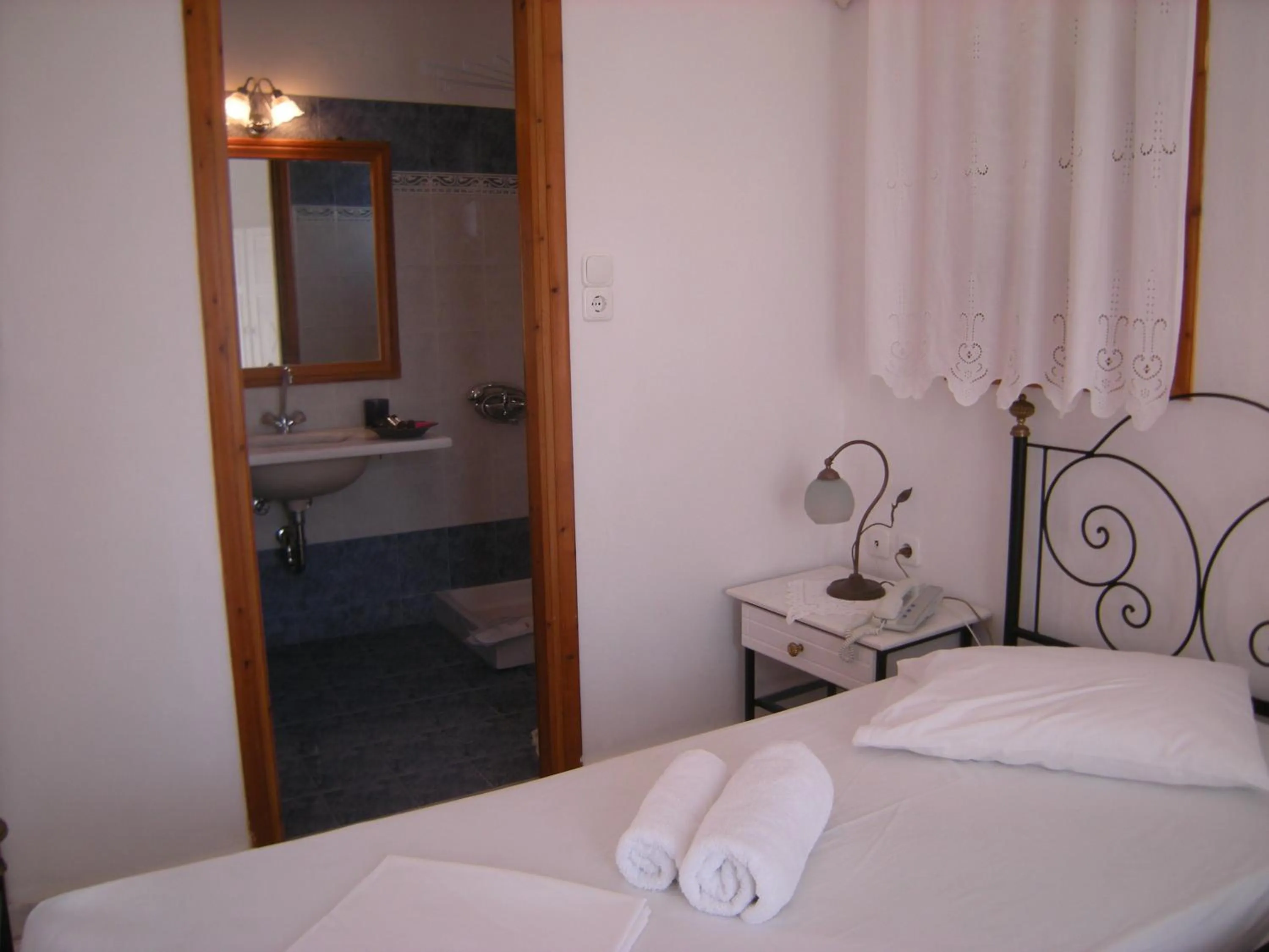 Bed in Roussos Beach Hotel