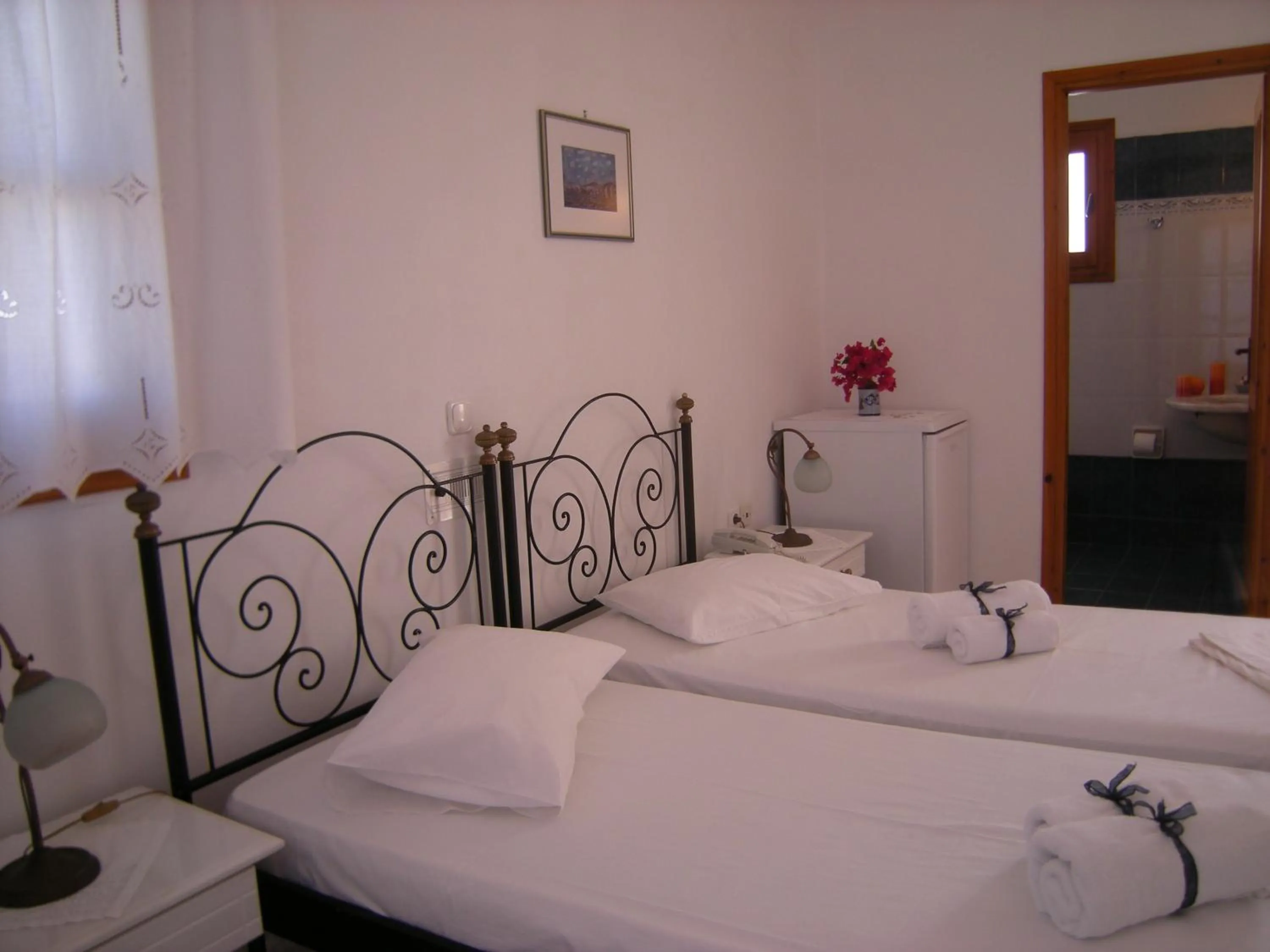 Bedroom in Roussos Beach Hotel