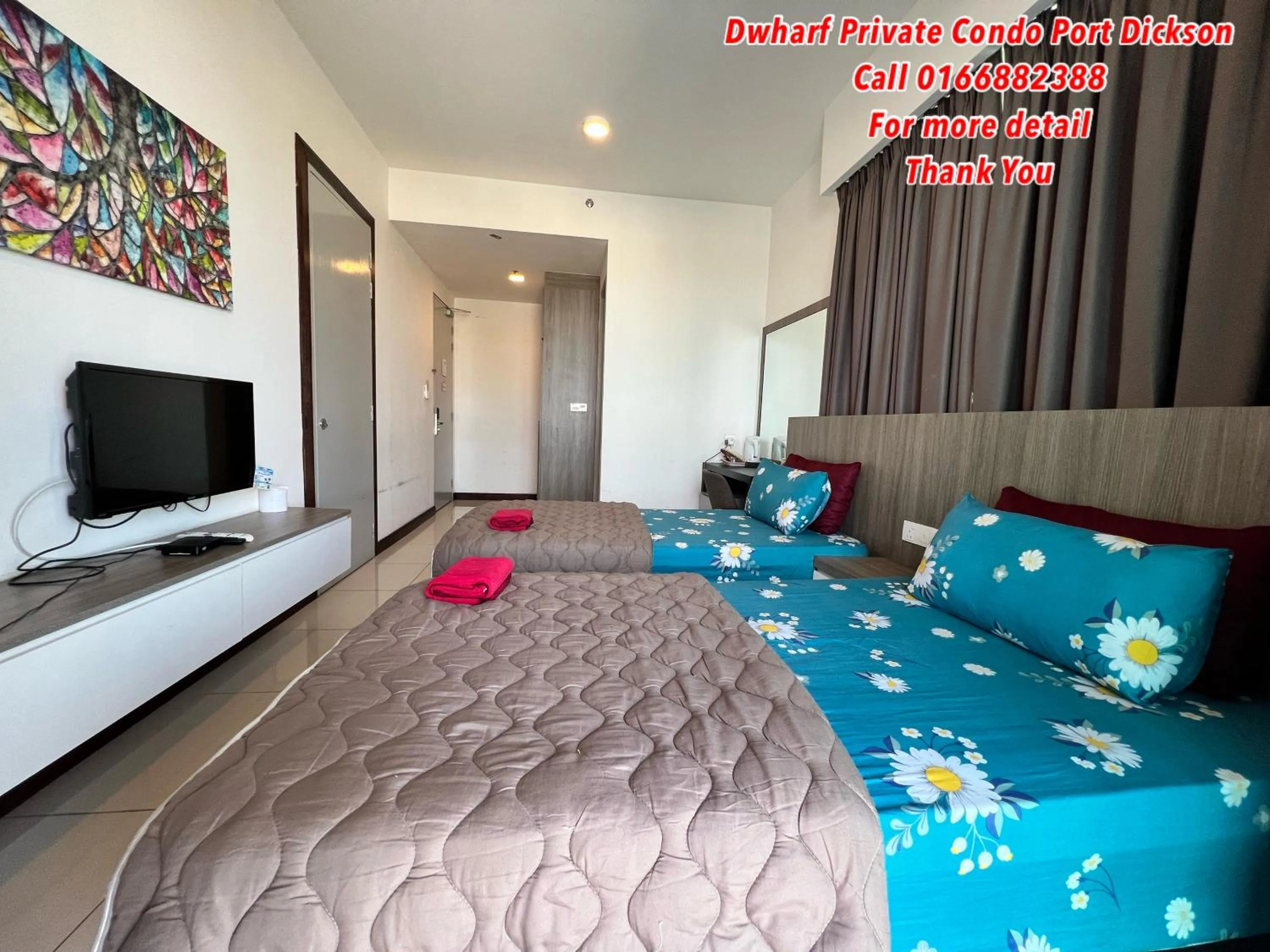 Bed in D Wharf Port Dickson Private Condo Waterfront