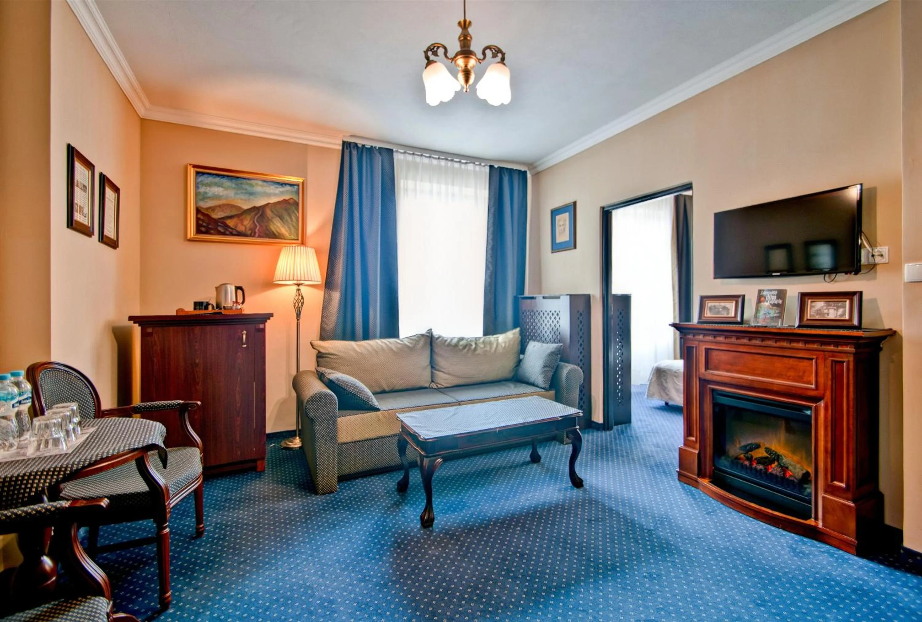 Living room in Willa Roztoka