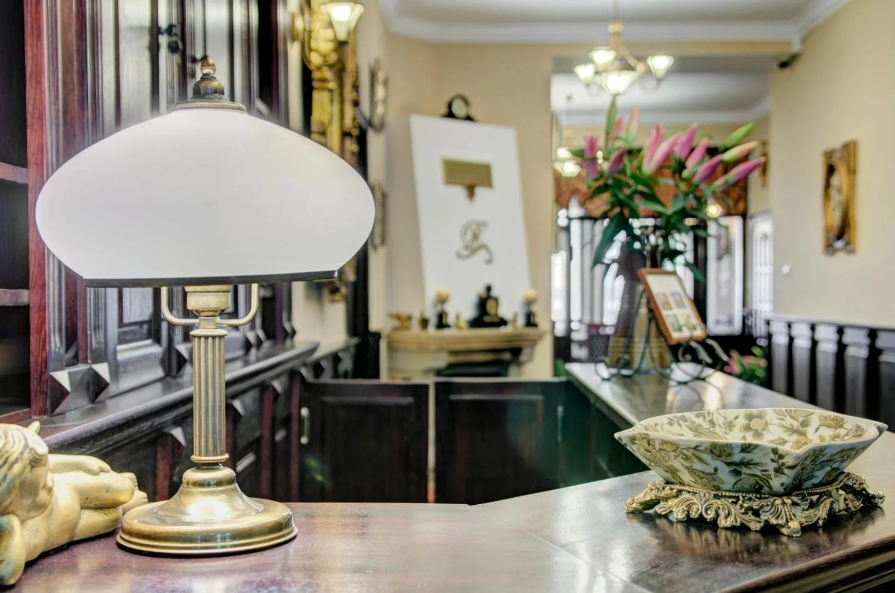 Lobby or reception in Willa Roztoka