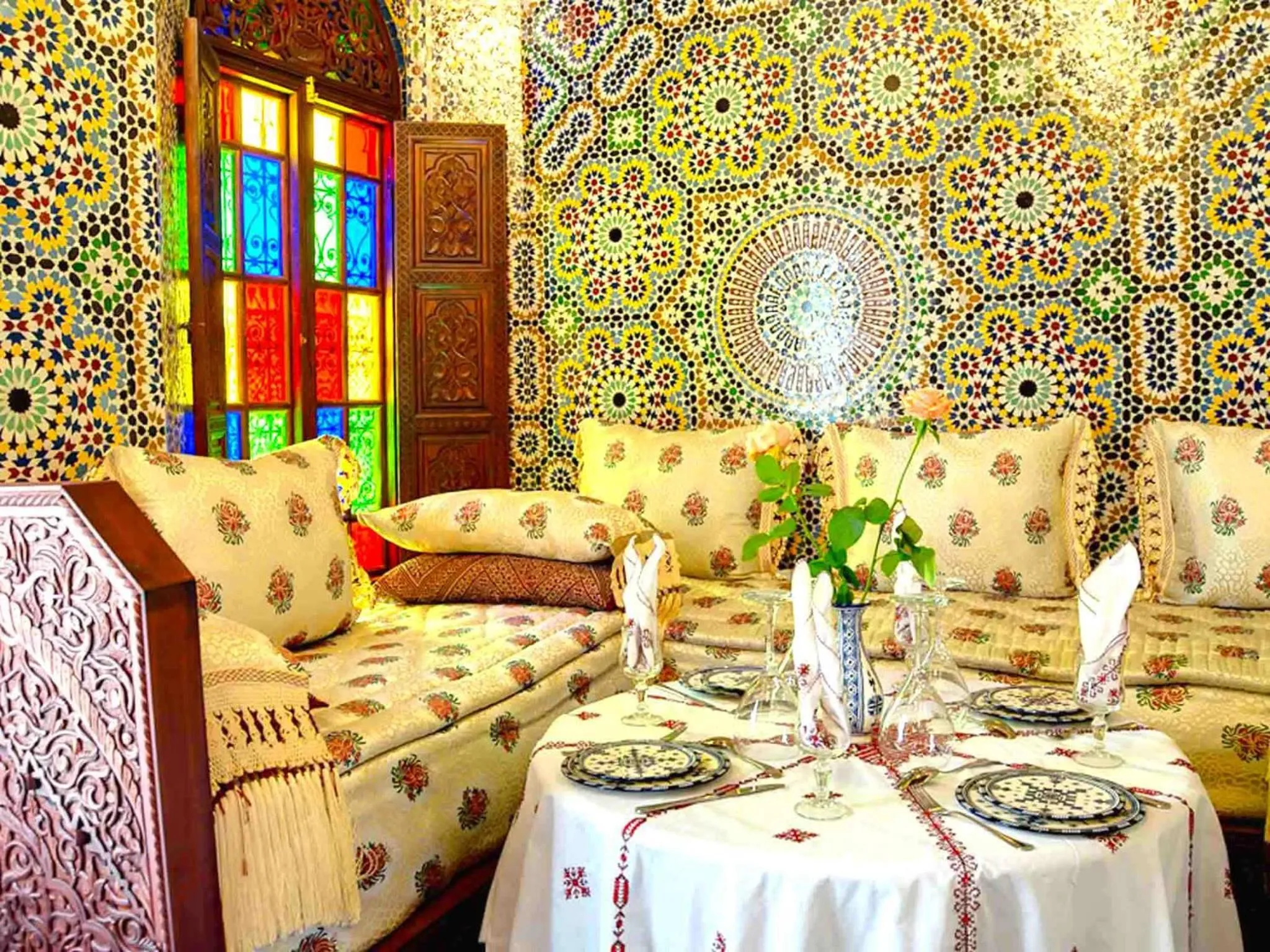 Lounge or bar in Riad Rcif & Spa Originale