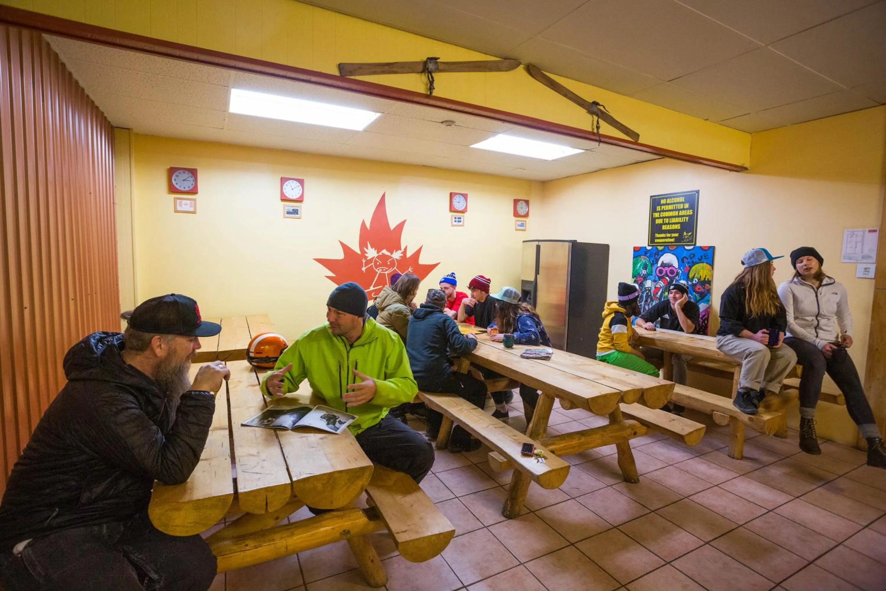 People in The Raging Elk Adventure Lodging