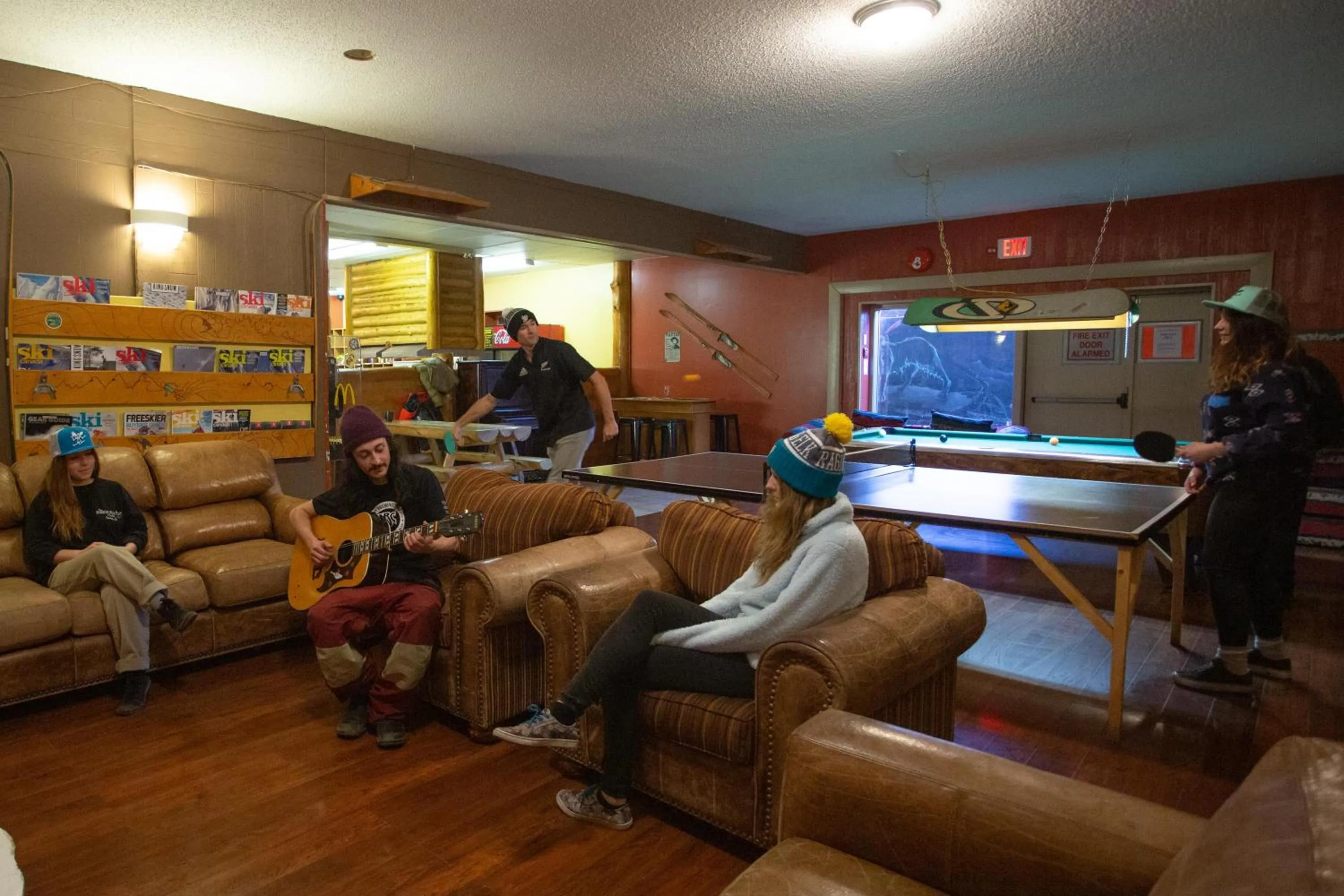 People in The Raging Elk Adventure Lodging