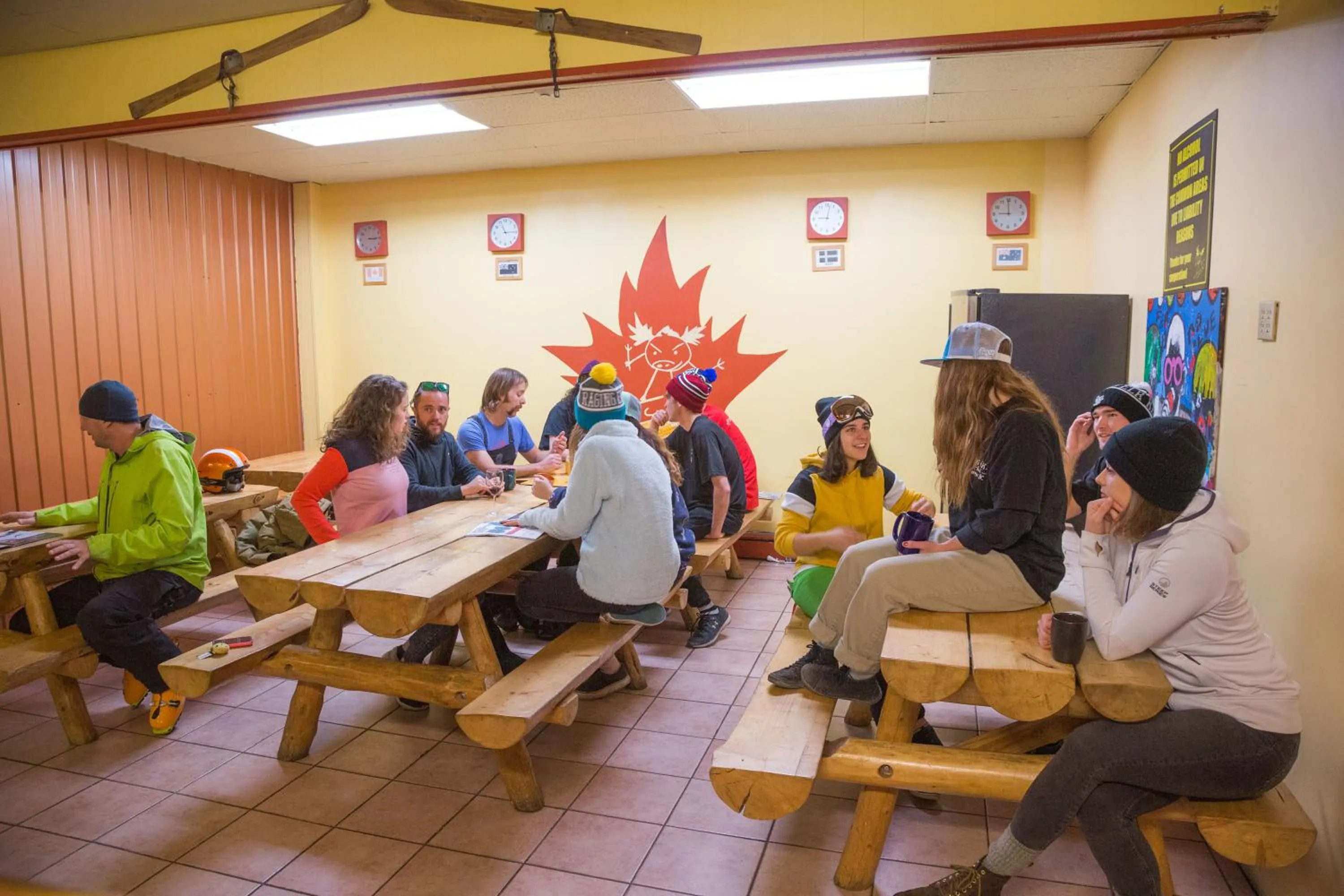 People in The Raging Elk Adventure Lodging