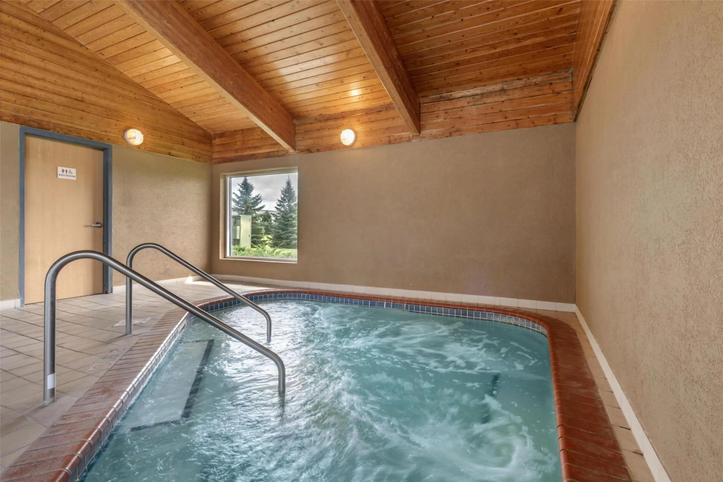 Pool view in SureStay Plus Hotel by Best Western Litchfield