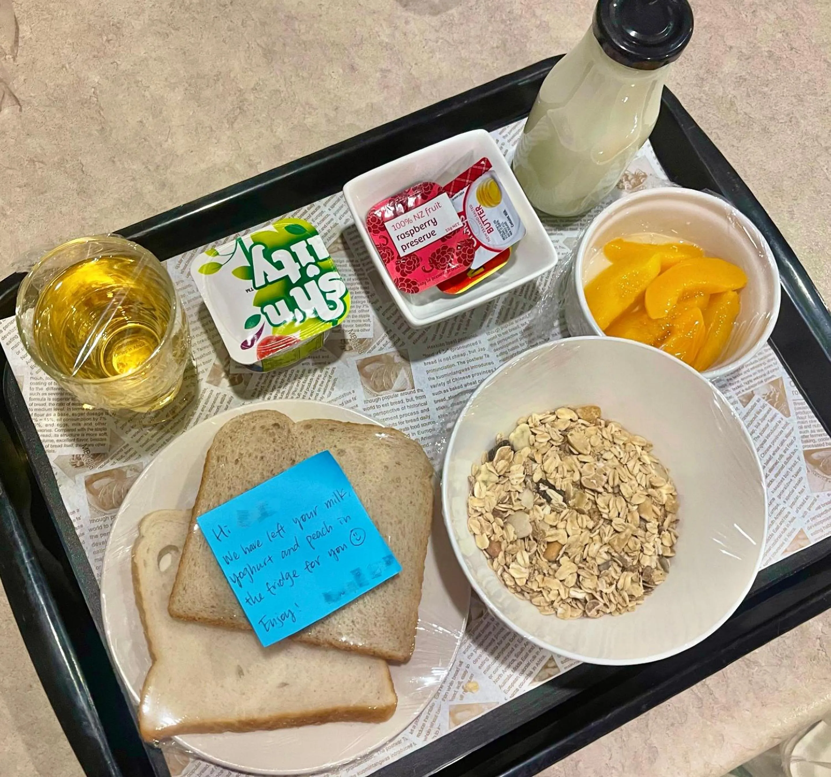 Continental breakfast in Amalfi Motor Lodge