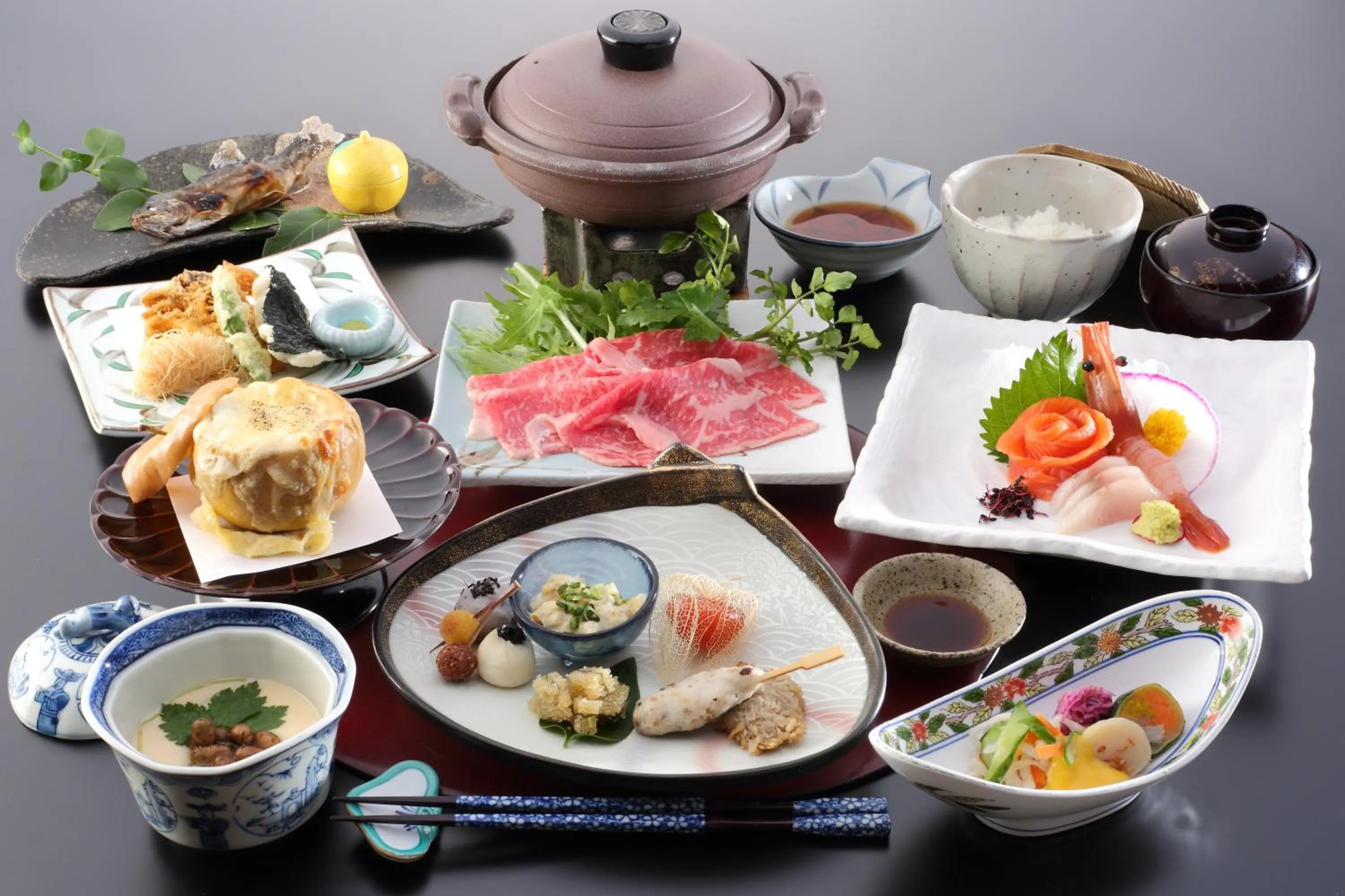 Dinner in Kinseikan Seseragi