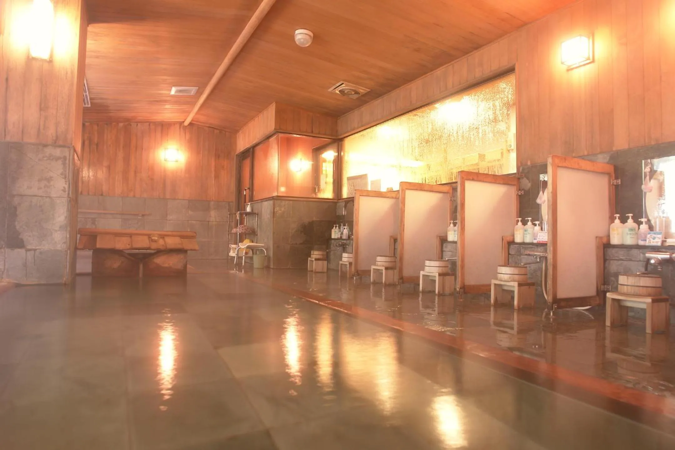 Hot Spring Bath in Kinseikan Seseragi