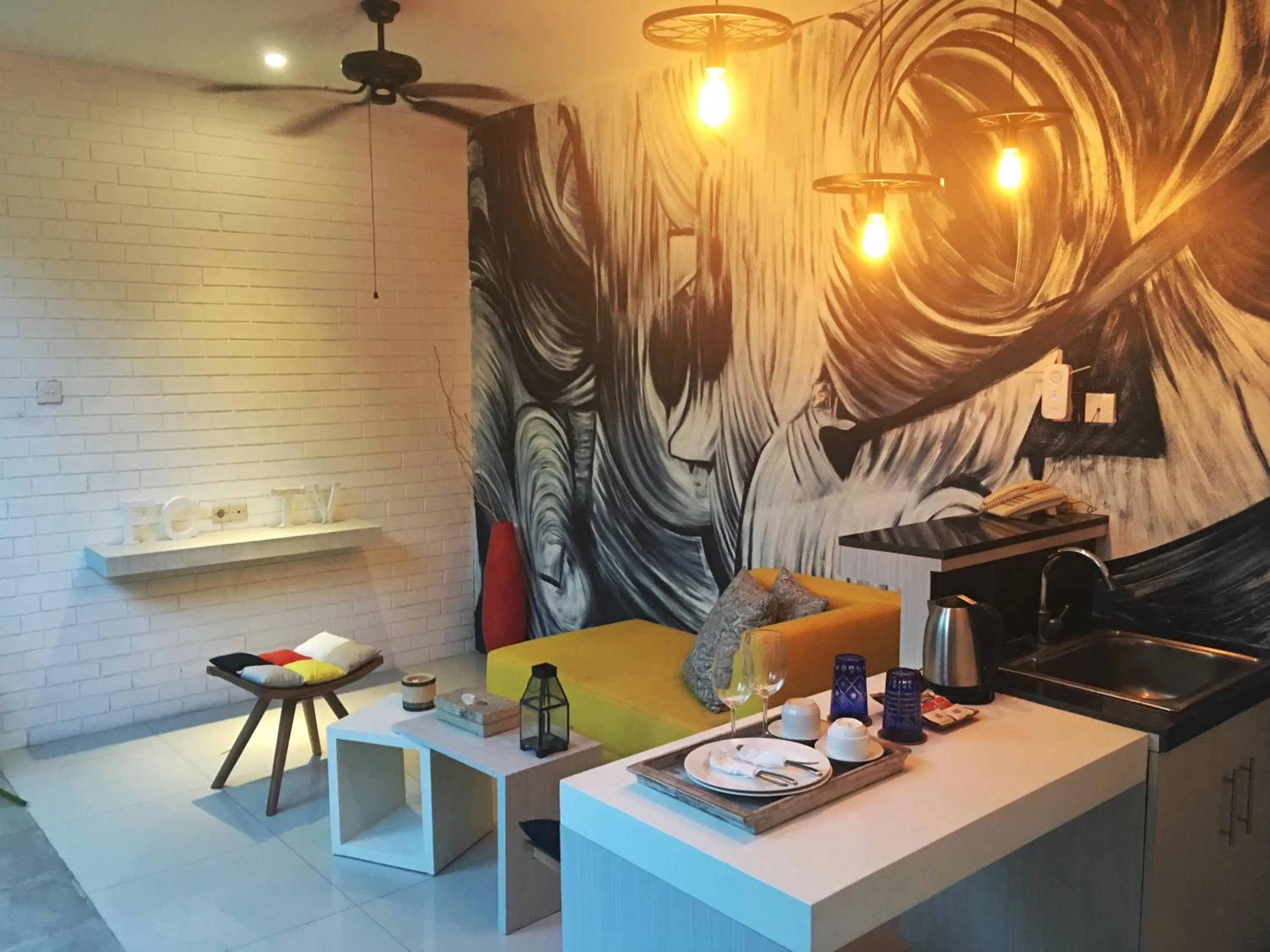 Living room in La Belle Villa