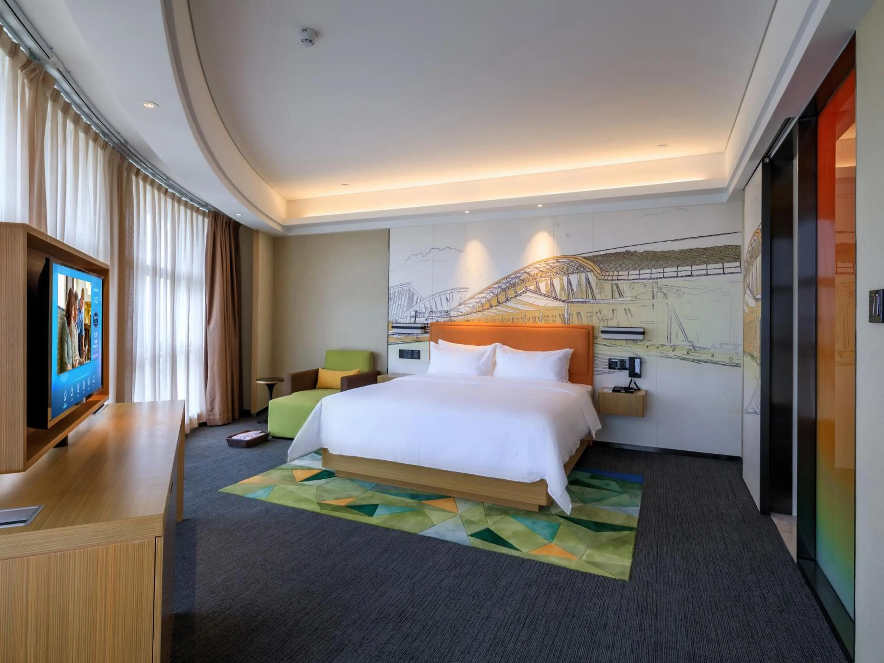 Bed in Hampton by Hilton Guangzhou Baiyun Airport North