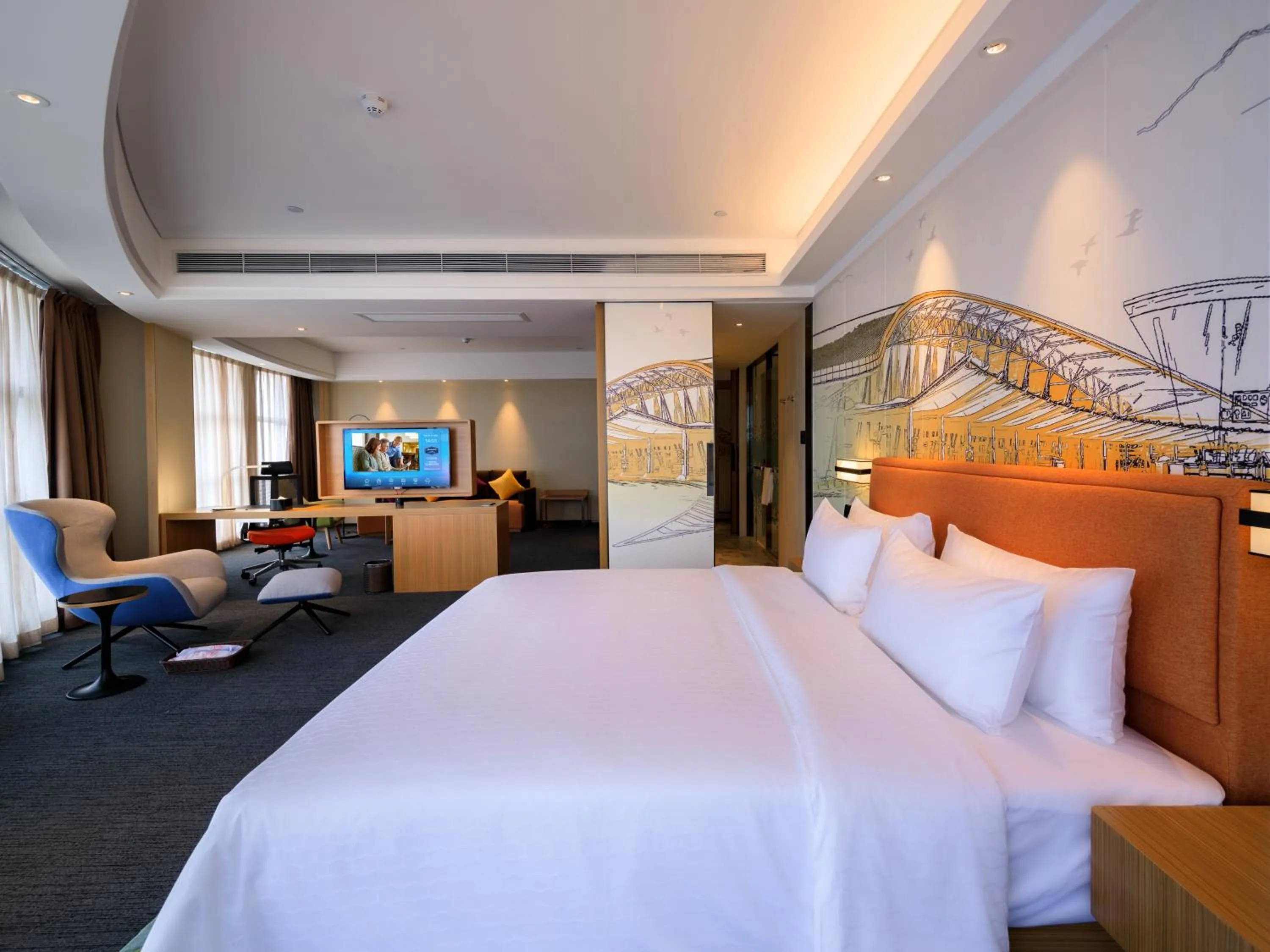 Bed in Hampton by Hilton Guangzhou Baiyun Airport North