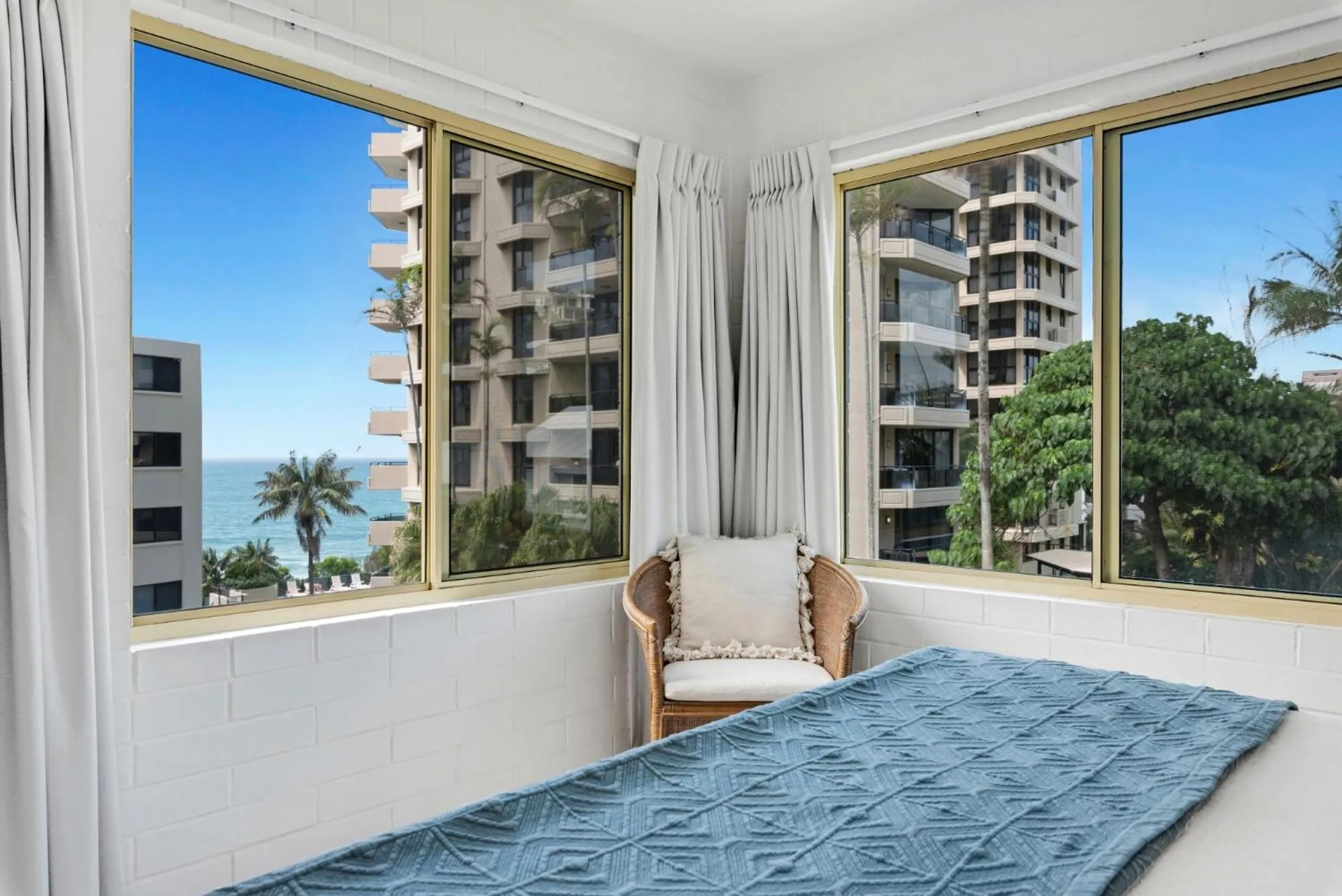 Bedroom, Bed in Surf Dance Apartments