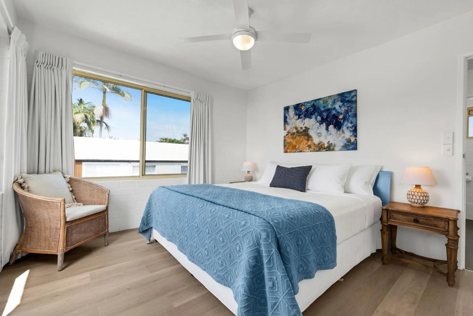 Bedroom, Bed in Surf Dance Apartments