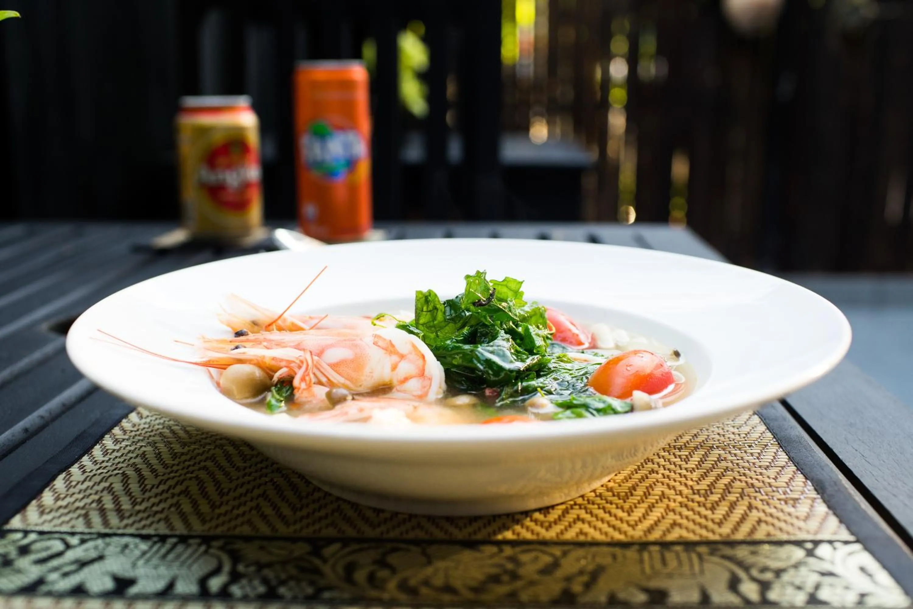 Asian breakfast in Noni Tree Hostel