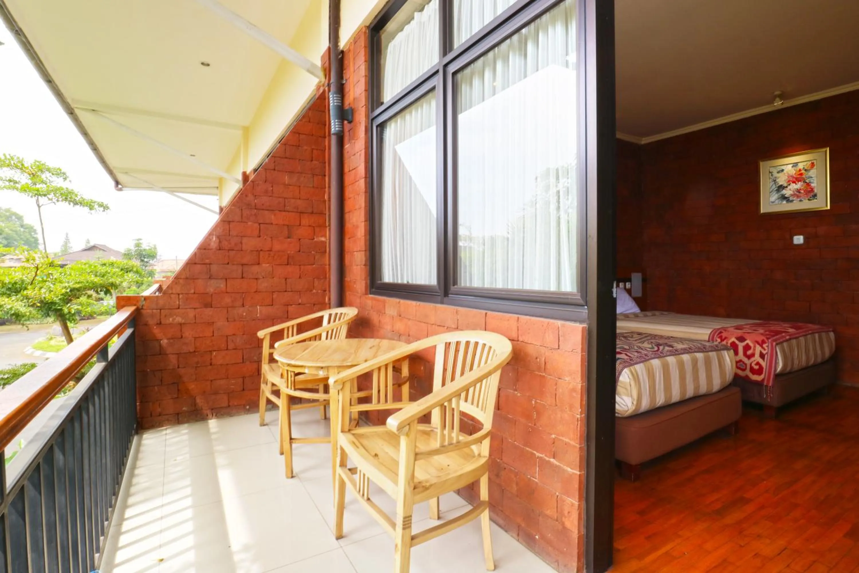 Balcony/Terrace, Bed in Villa Gardenia Bandung