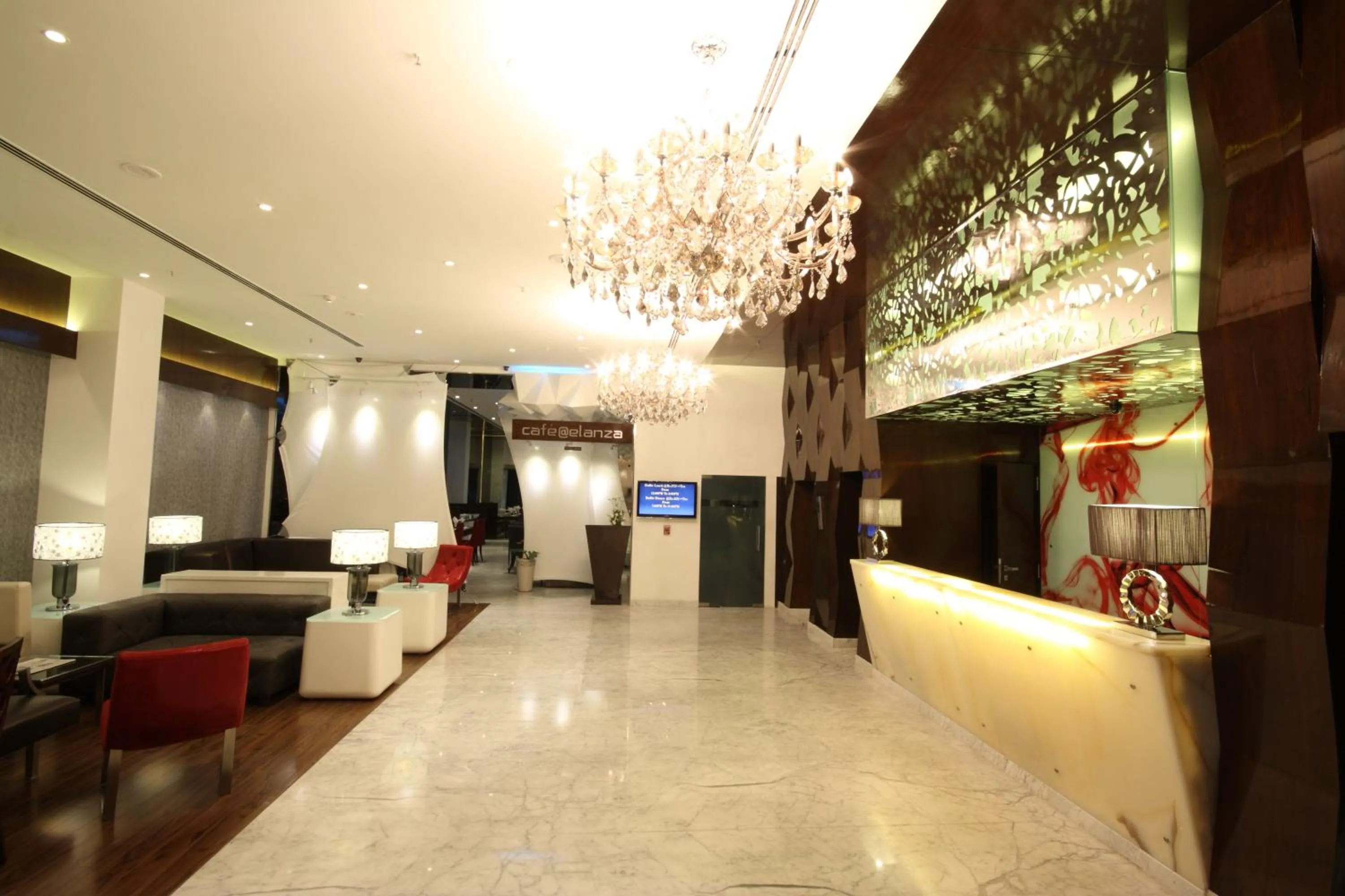 Lobby or reception in The Elanza Hotel, Bangalore