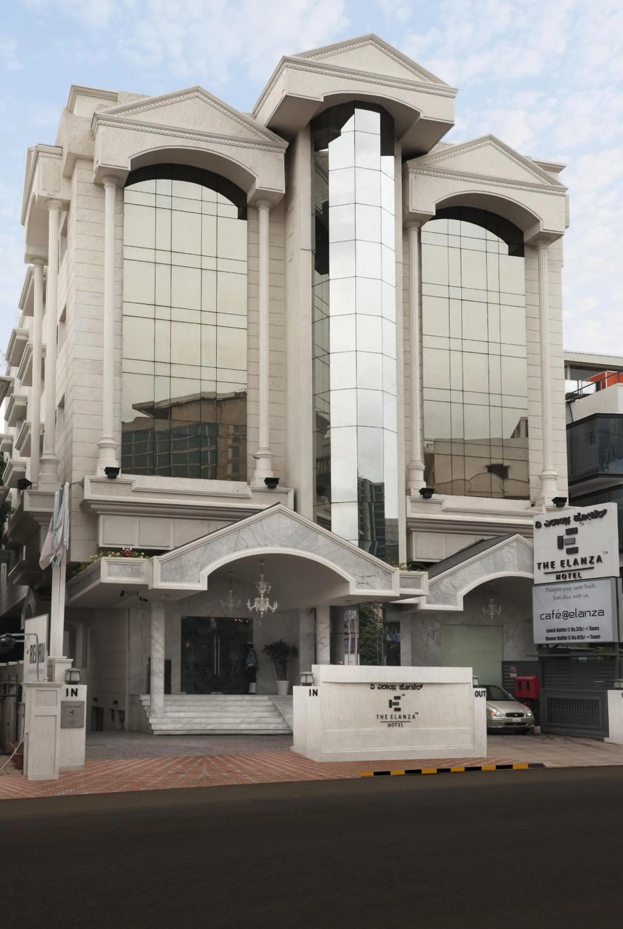 Facade/entrance in The Elanza Hotel, Bangalore