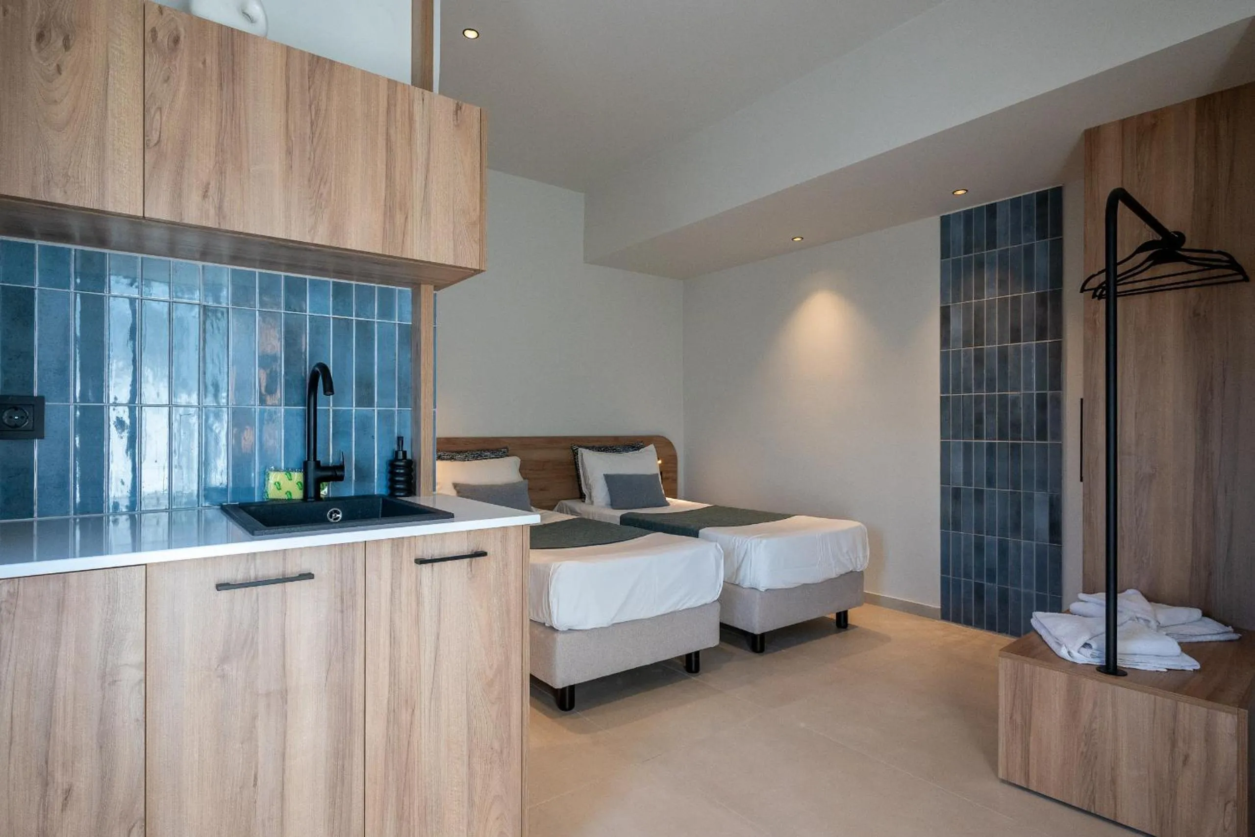 Bed in Psaras Apartments