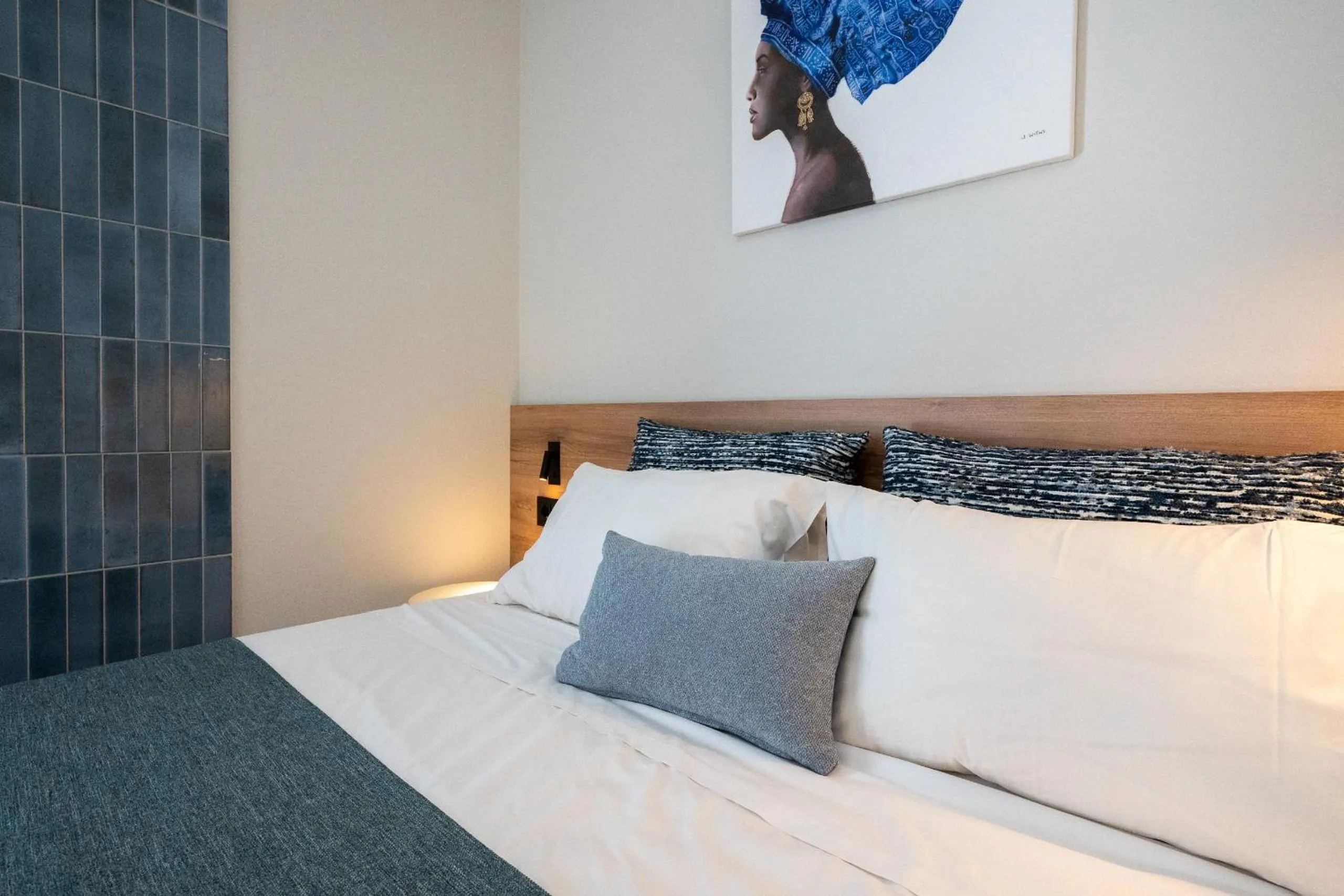 Bed in Psaras Apartments