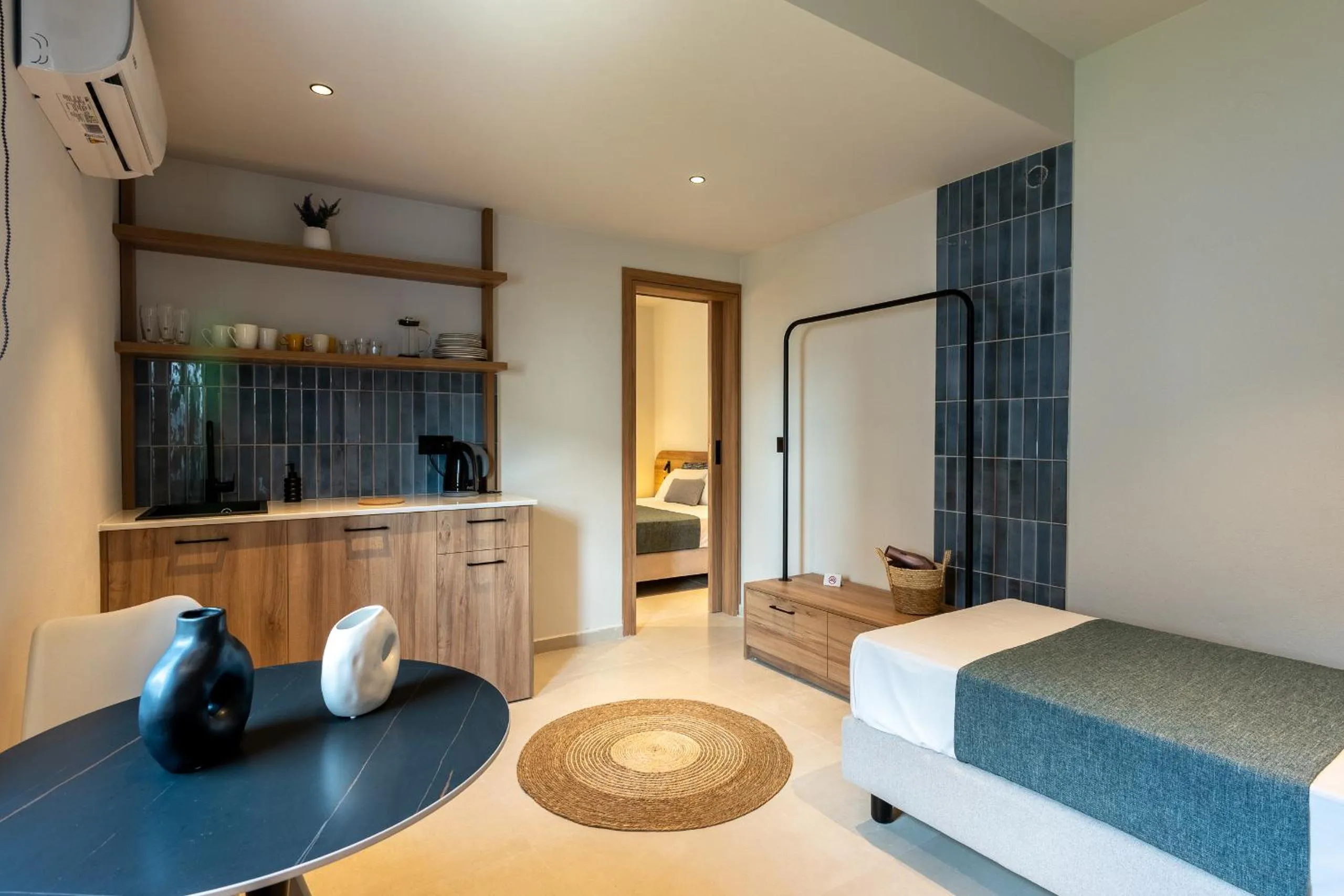 Bed in Psaras Apartments