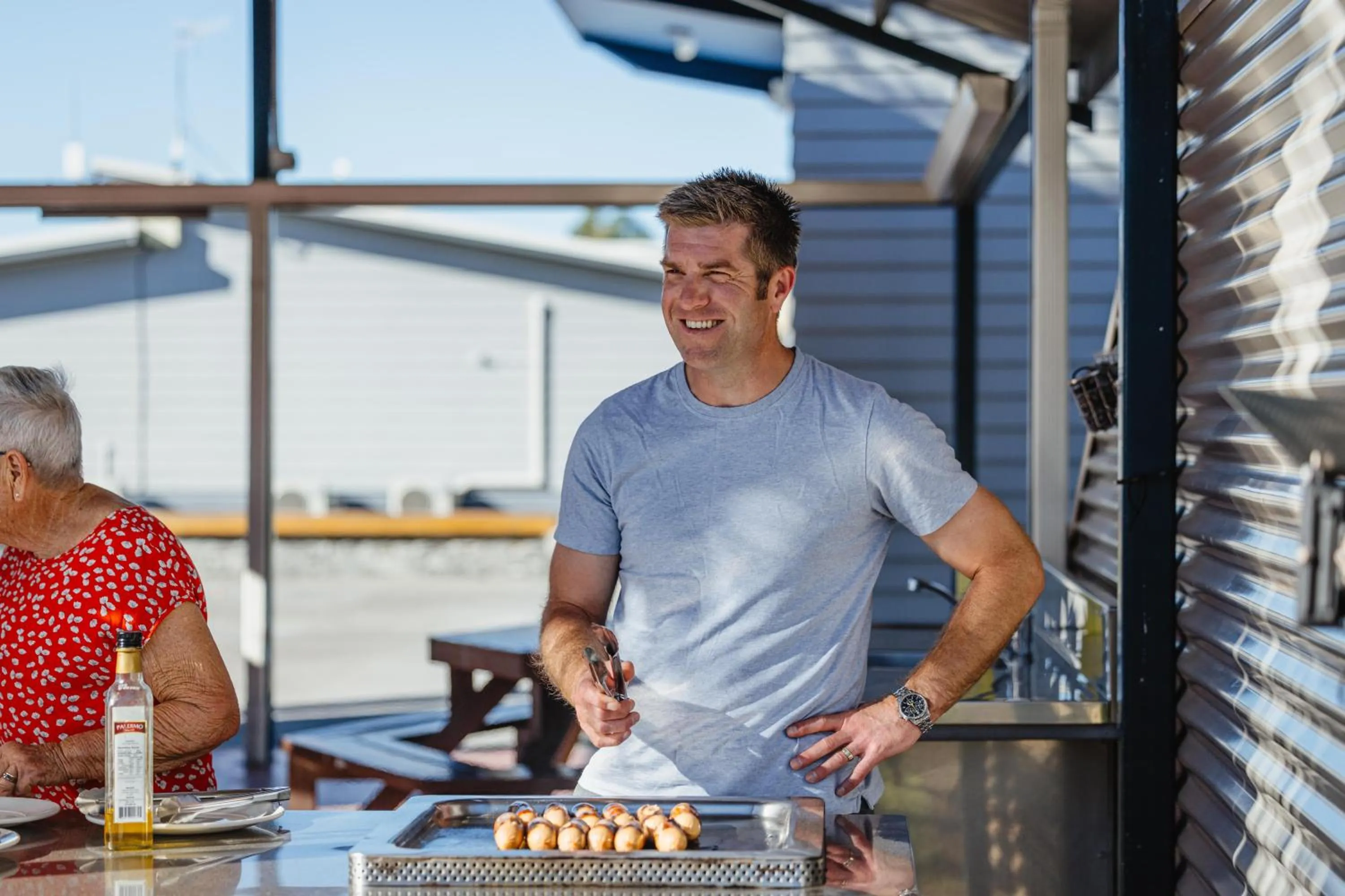 BBQ facilities in Kennedy Park Resort Napier