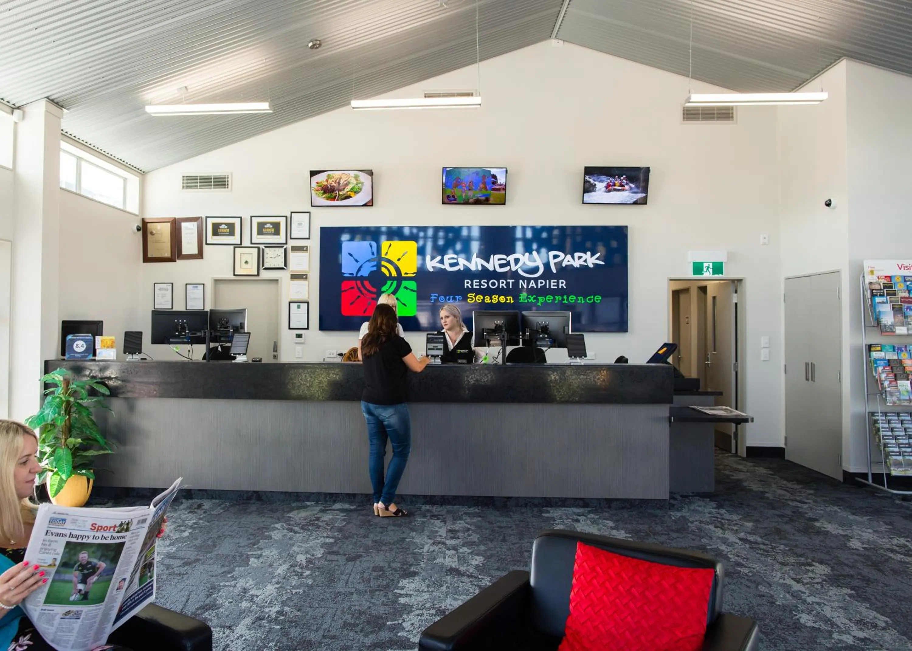 Lobby or reception in Kennedy Park Resort Napier