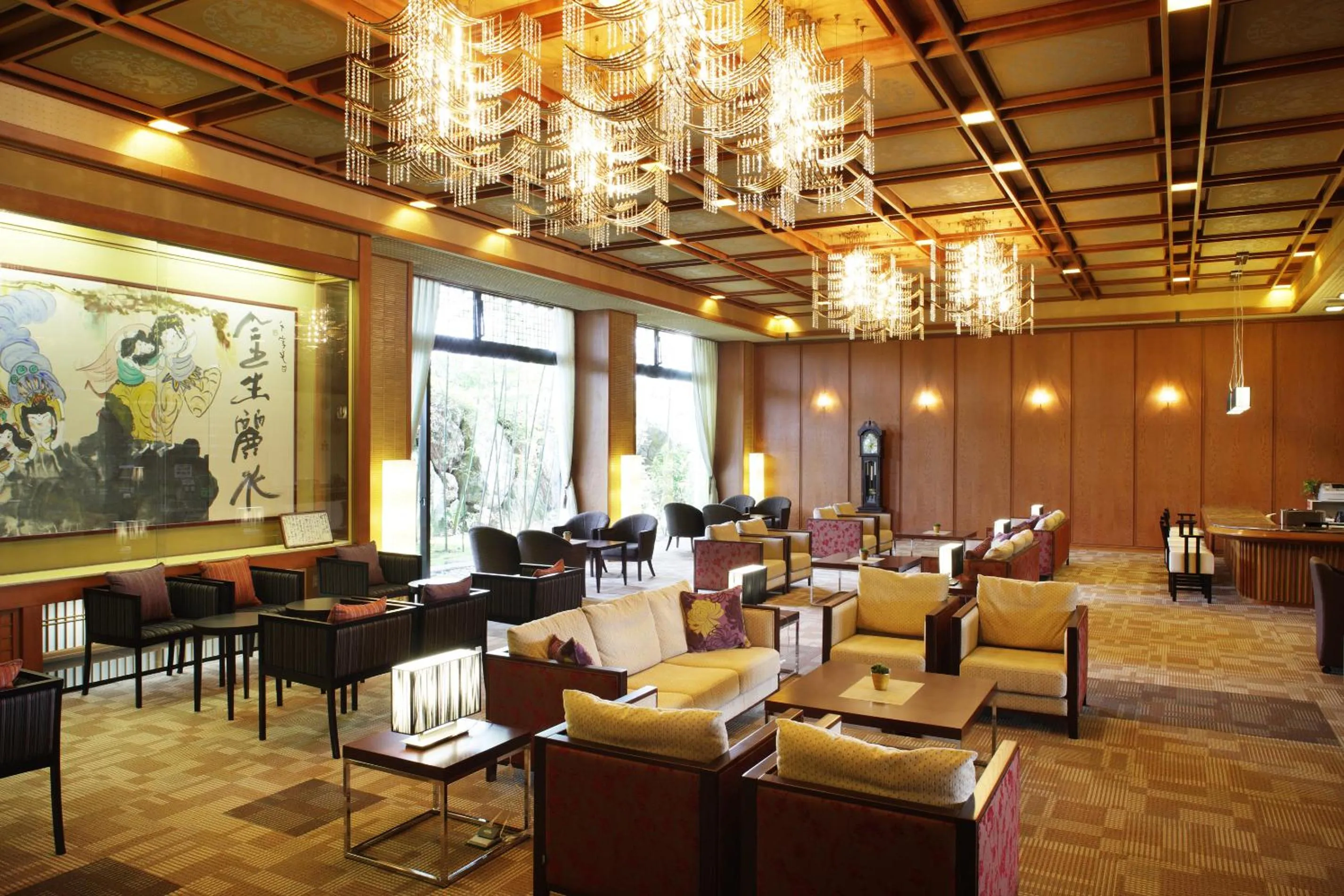 Lobby or reception in Kintarou Onsen Hotel