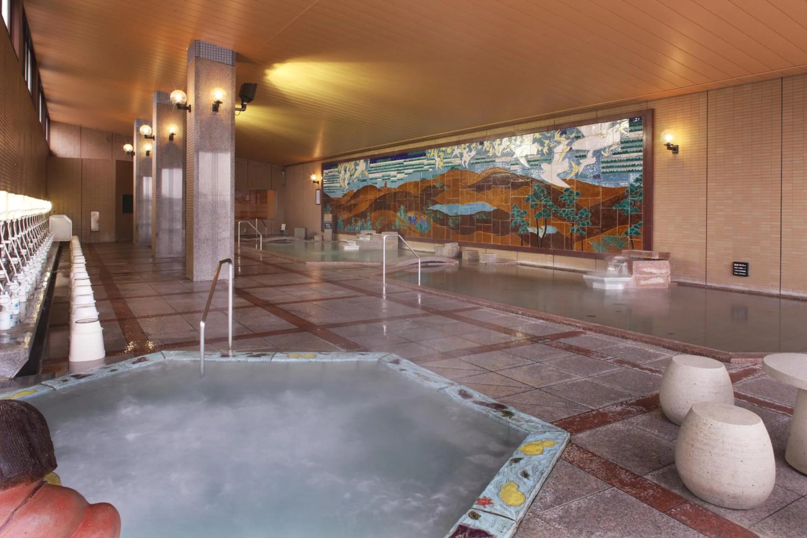 Hot Spring Bath in Kintarou Onsen Hotel