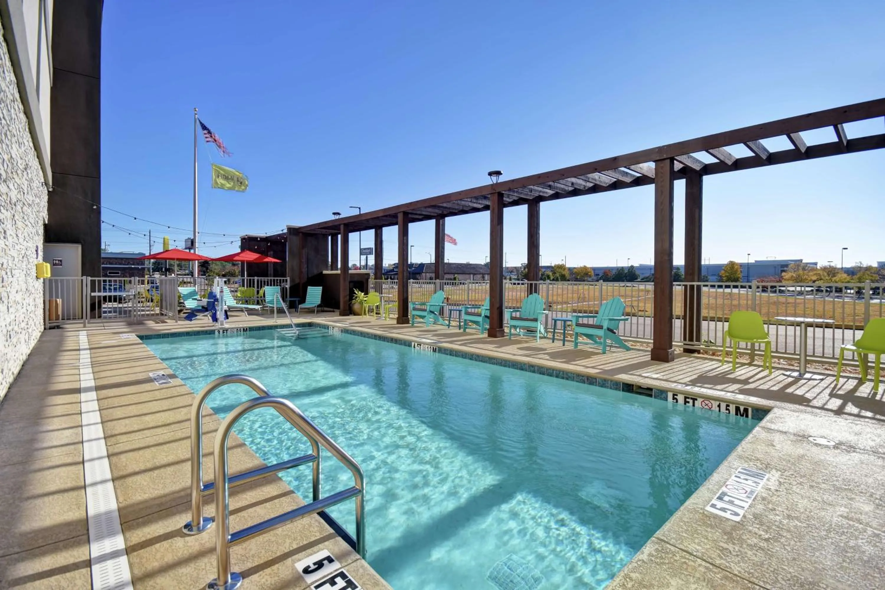 Pool view in Home 2 Suites By Hilton Dothan