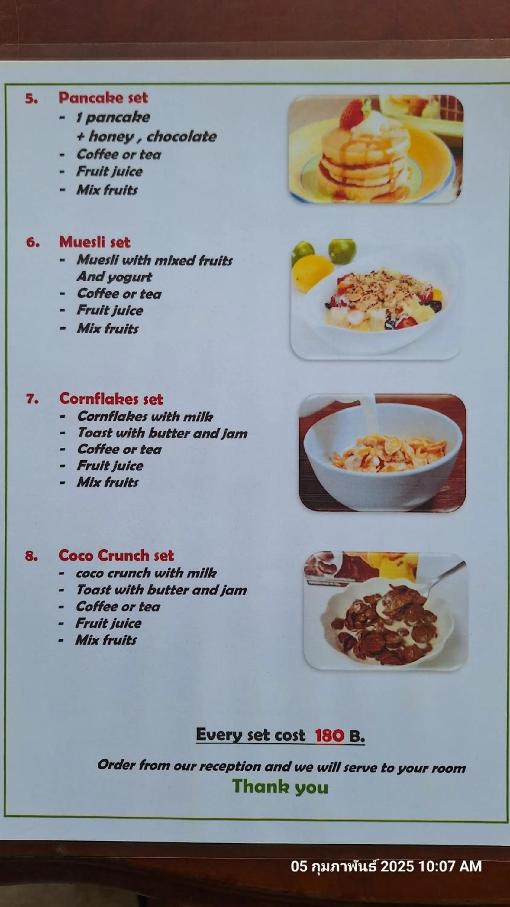 Breakfast in Sleep In Lanta Resort