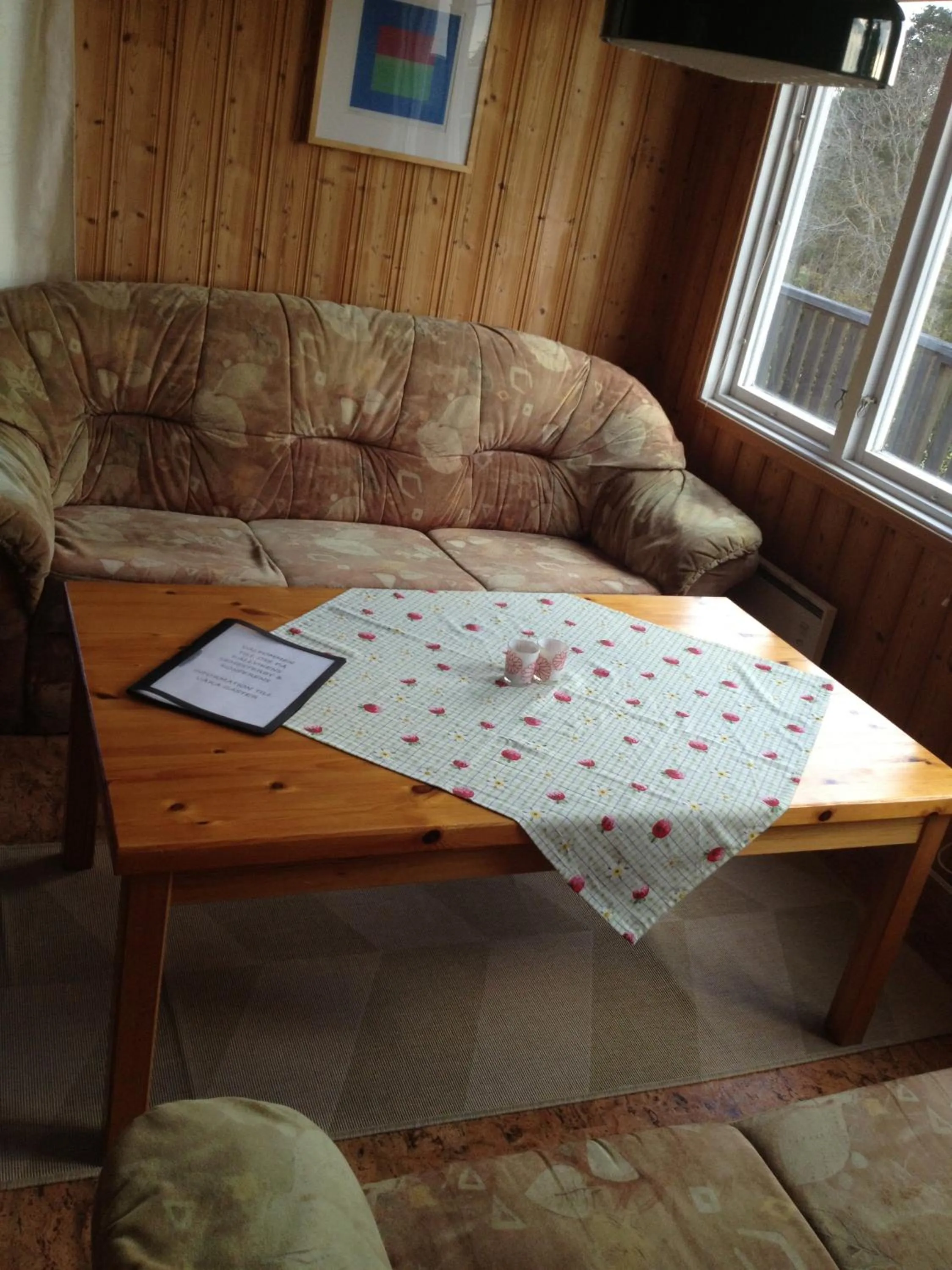 Seating area in Källviken Semesterby