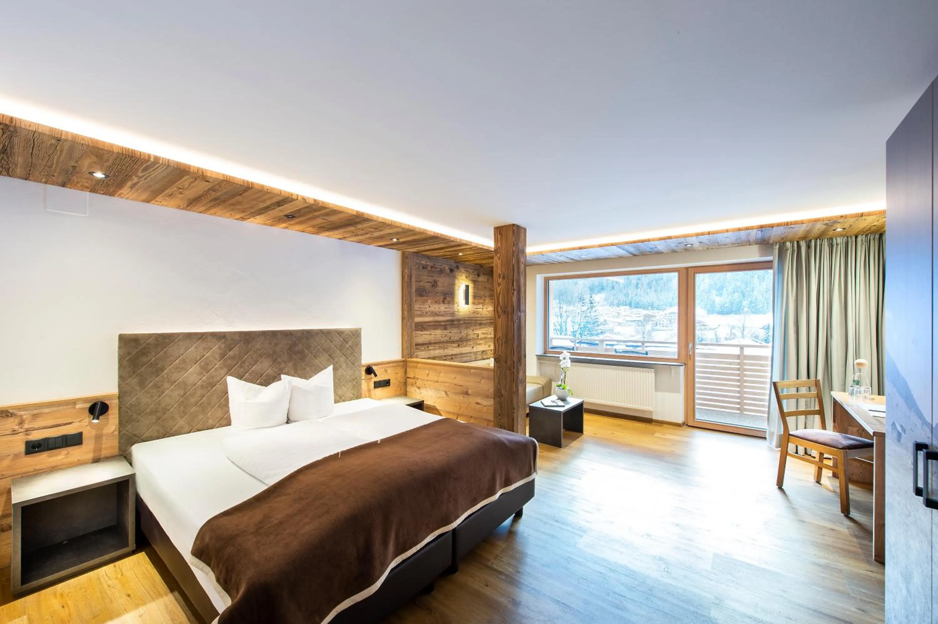 Bedroom, Bed in Posthotel Pfunds